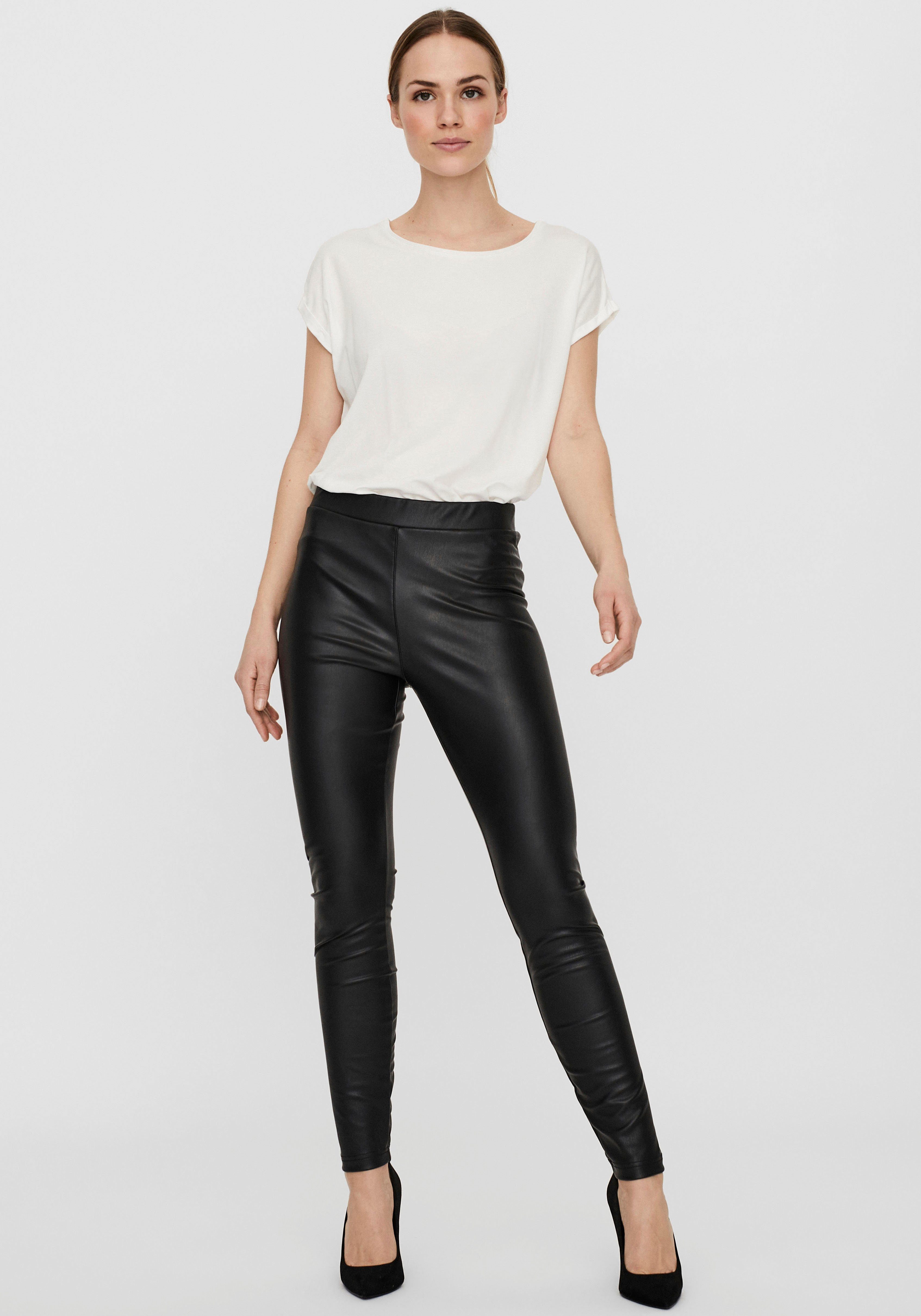 Vero Moda Lederimitathose VMGAYA MR LEGGING PL