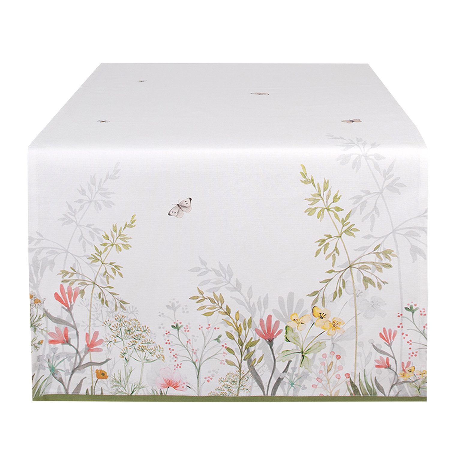 Clayre & Eef Tischläufer Wildflower Fields (Set 1-tlg, 1-teilig), Tischläuf günstig online kaufen