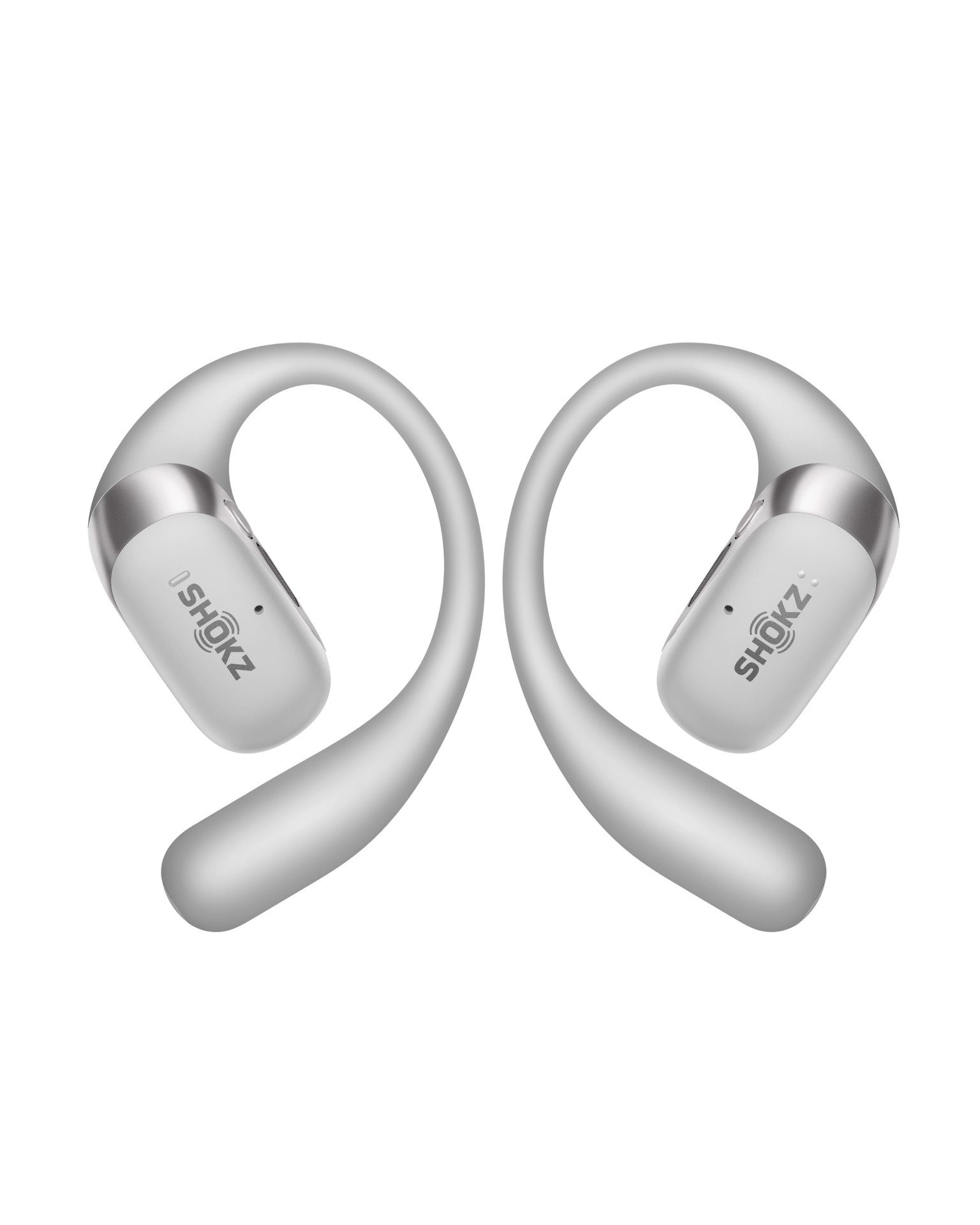 Shokz Shokz OpenFit 2+ Grey + Case Bluetooth-Kopfhörer (Active Noise Cancelling (ANC), Mit Schutzhülle)