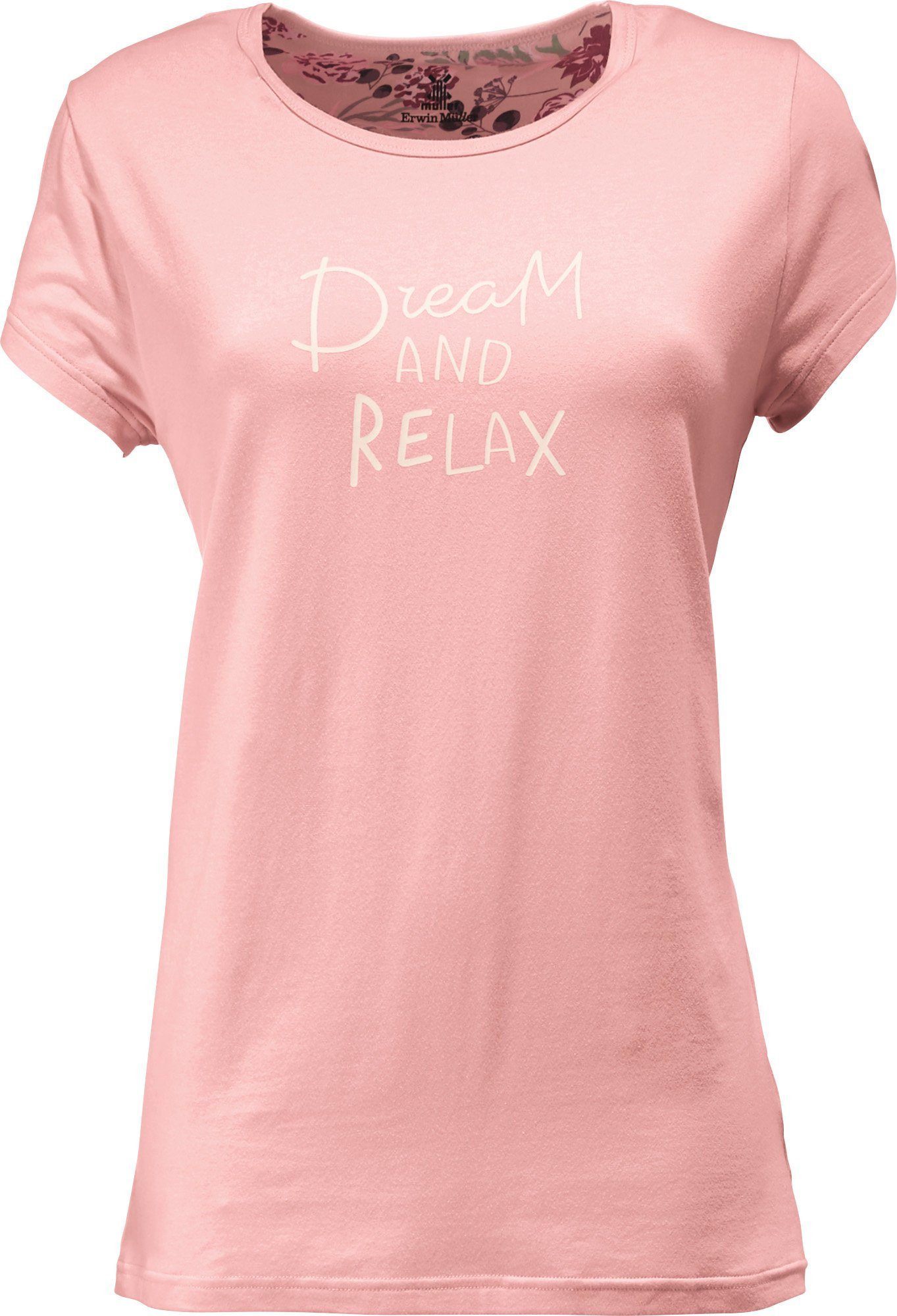 Erwin Müller Pyjamaoberteil Damen-T-Shirt Single-Jersey Uni