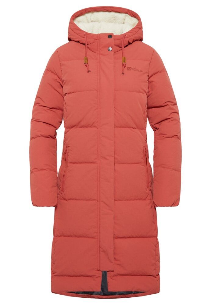 Jack Wolfskin Daunenmantel Nordlicht Coat (Fleece-Futter) rot Damen günstig online kaufen