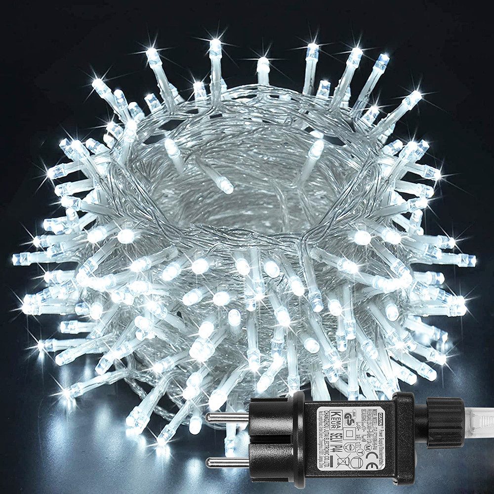 Lapamax LED-Lichterkette Weihnachten Lichterkette 20m/30m/50m/100 m,8 Beleuchtungsmodi, Weihnachtsbeleuchtung,Timer,für Party Hochzeit Festival