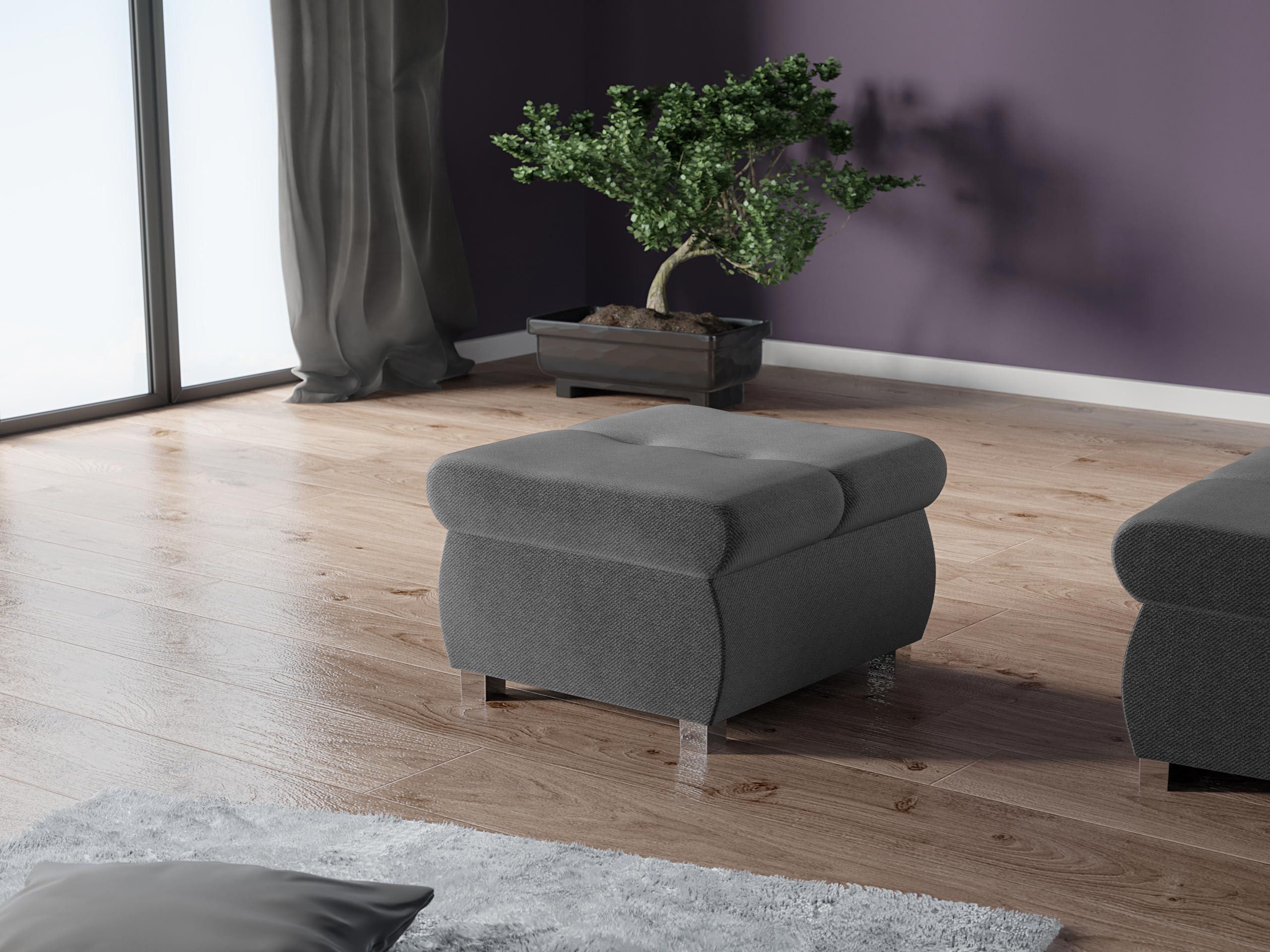 MIRJAN24 Polsterhocker Orkan Klein, Holzkonstruktion, 60x60x39 günstig online kaufen