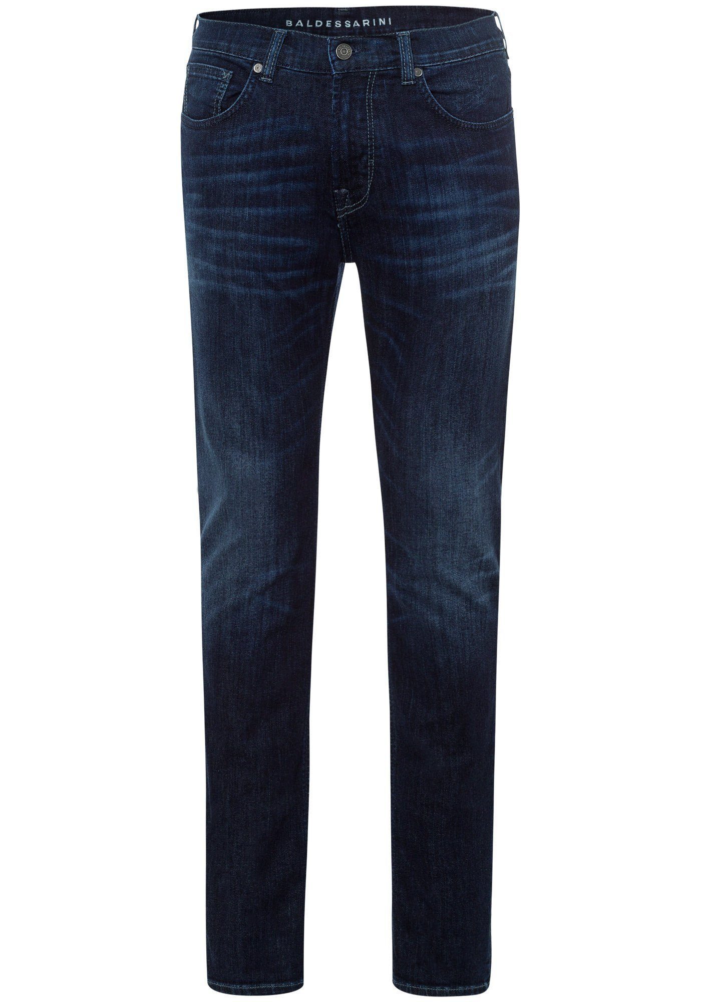 Baldessarinini BALDESSARINI blue Stretch used John 5-Pocket-Jeans Movimento baffie + sw Denim dark