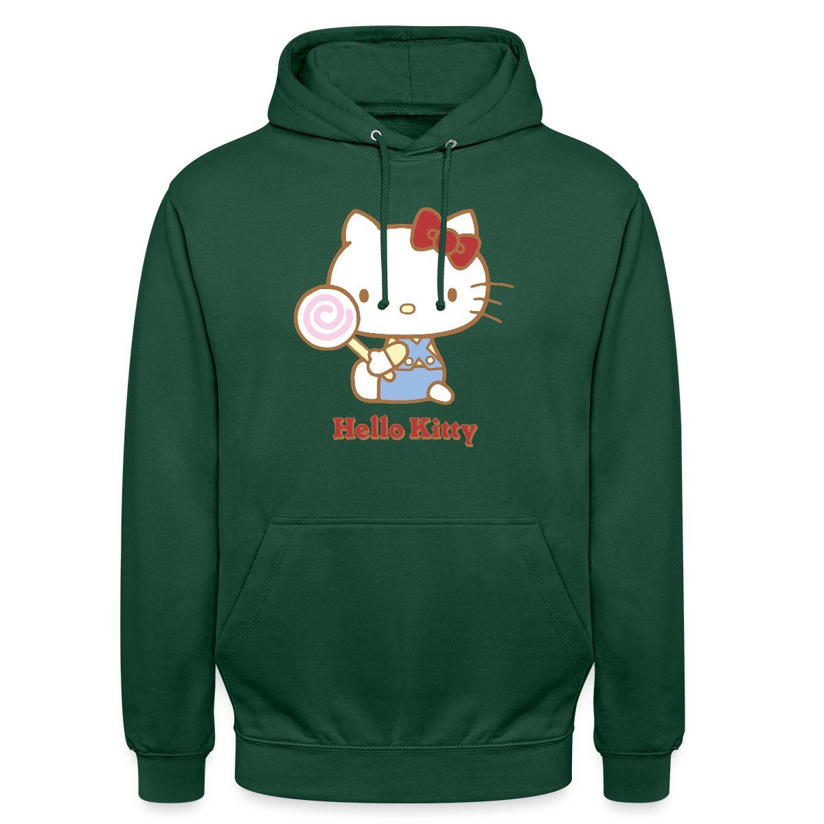 Hoodie Hello Kitty Mit Lollipop Unisex Hoodie