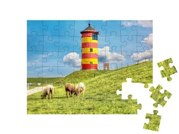 puzzleYOU Puzzle Schafe vor dem Pilsumer Leuchtturm, 48 Puzzleteile, puzzleYOU-Kollektionen Nordsee, 500 Teile, Greetsiel, 2000 Teile