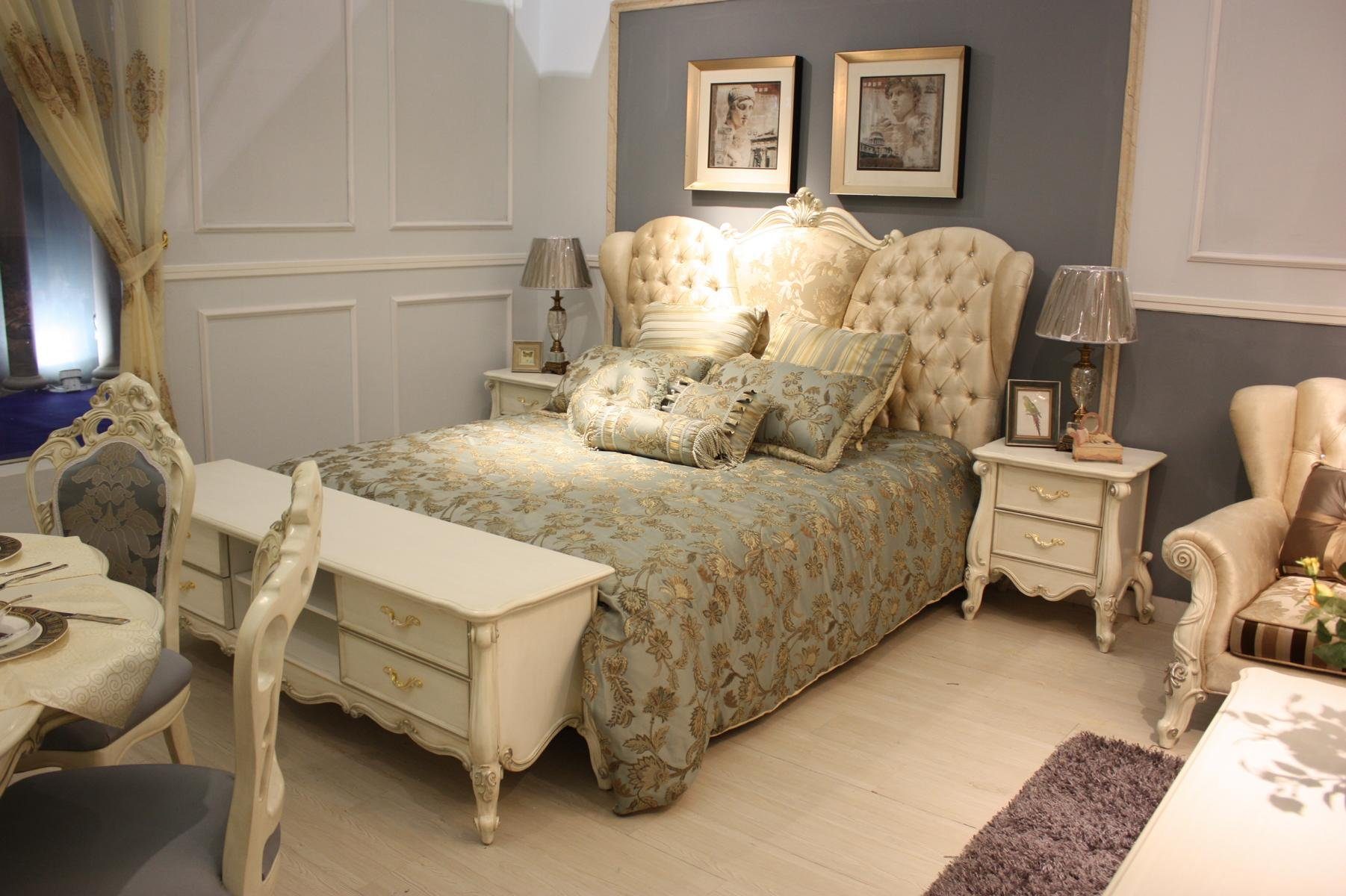 JVmoebel Bett, Chesterfield Bett Gepolsterte Betten Schlafzimmer Ehebett  Betten online kaufen | OTTO