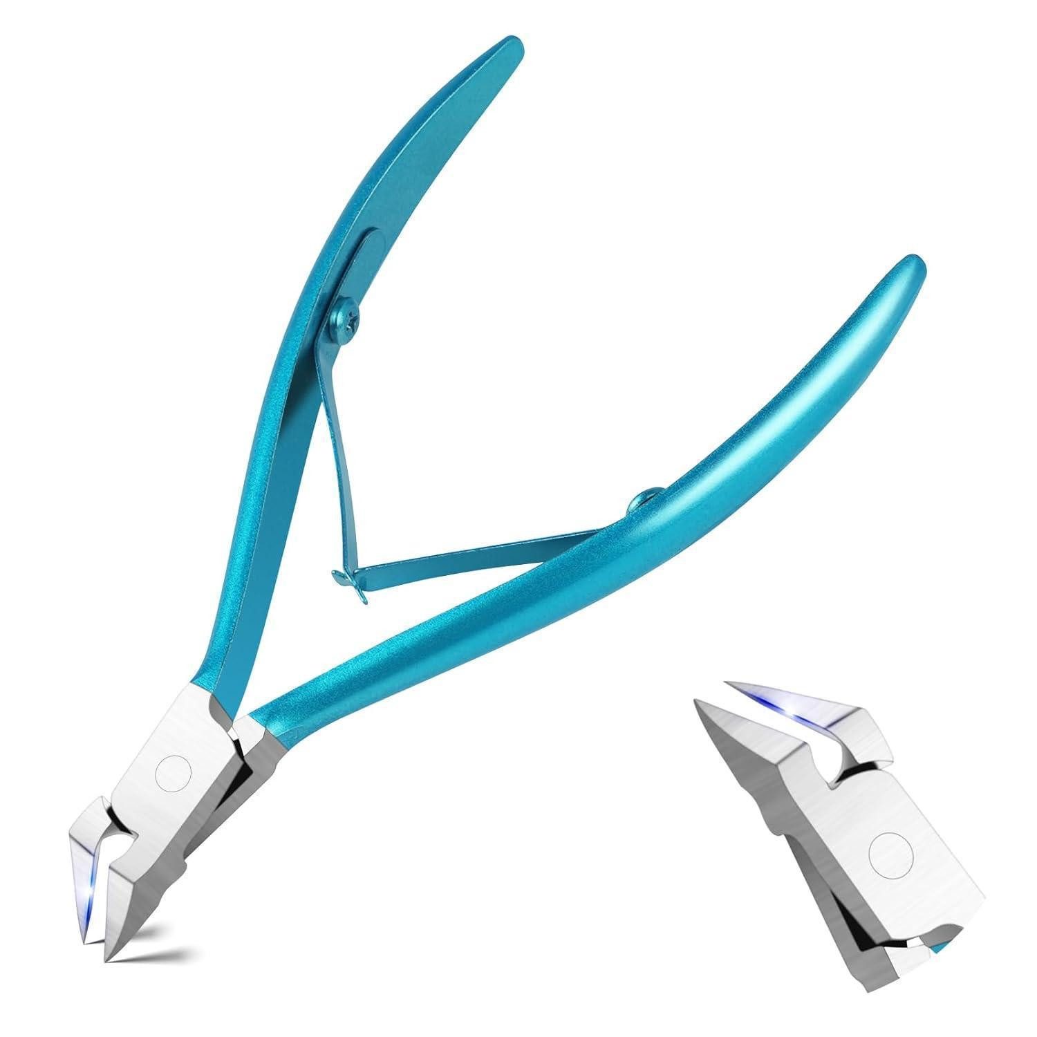 AOOWU Nagelschere Nagelschere Fußnagel Knipser Edelstahl Profi für Eingewachsene