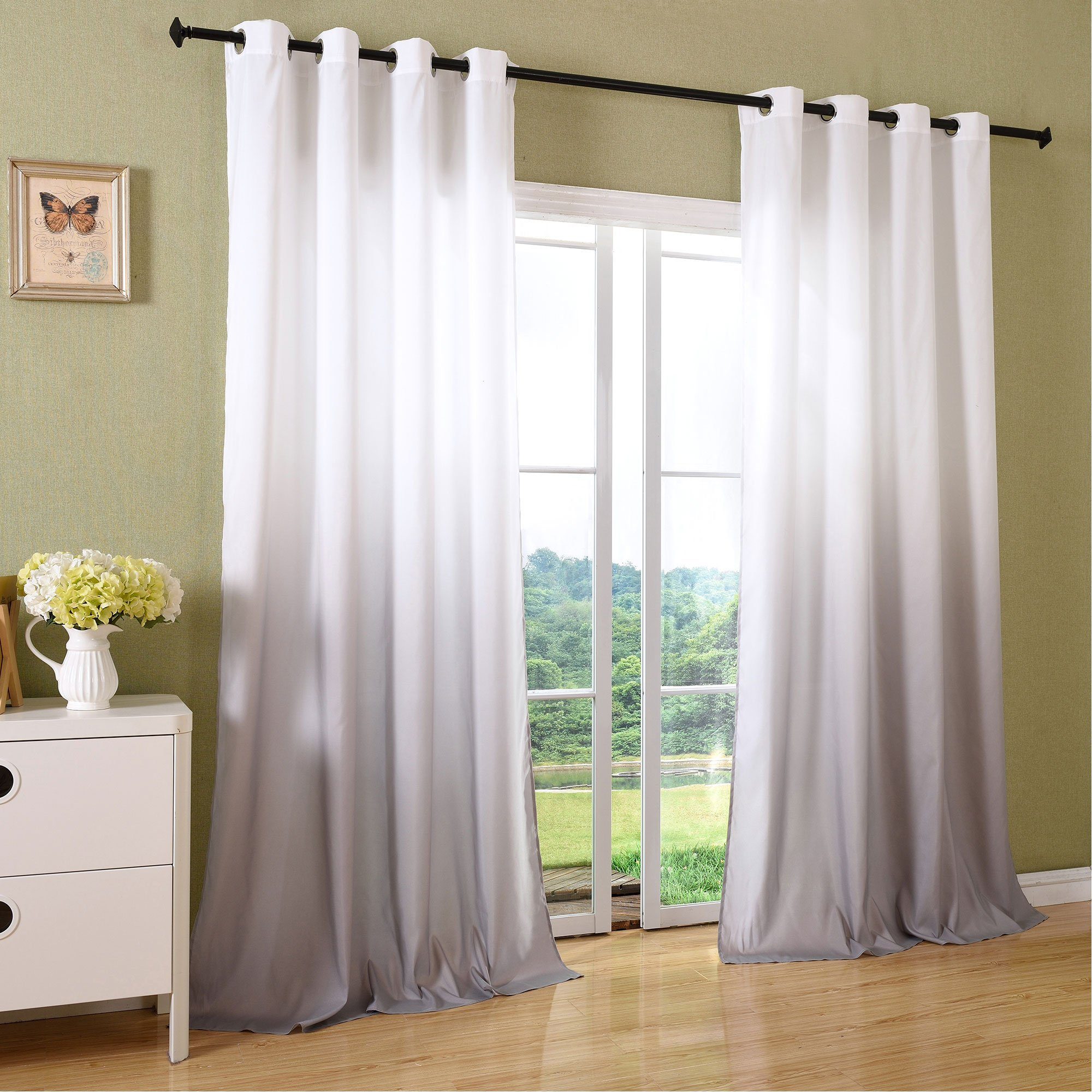 Gardinenbox Vorhang (2 St), Ösen, blickdicht, Microfaser, Schal blickdicht günstig online kaufen