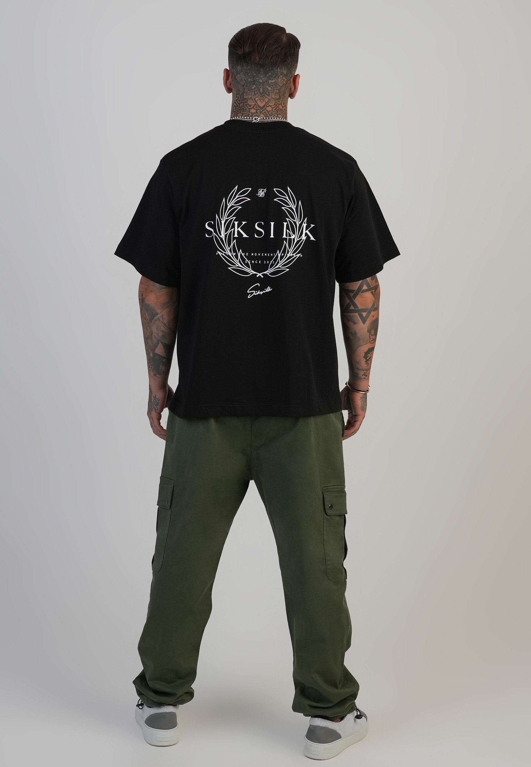 Siksilk Cargohose SikSilk Herren Loose Fit Cargohosen