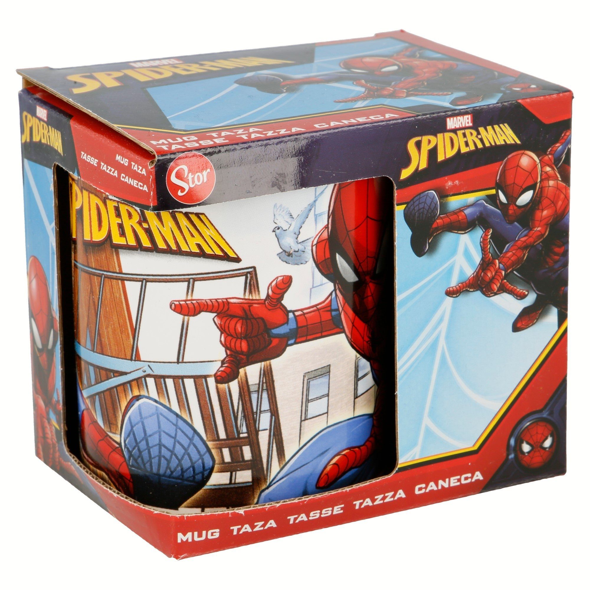 MARVEL Tasse Marvel Spiderman Teetasse Kaffeetasse Geschenkidee 330 ml, Keramik