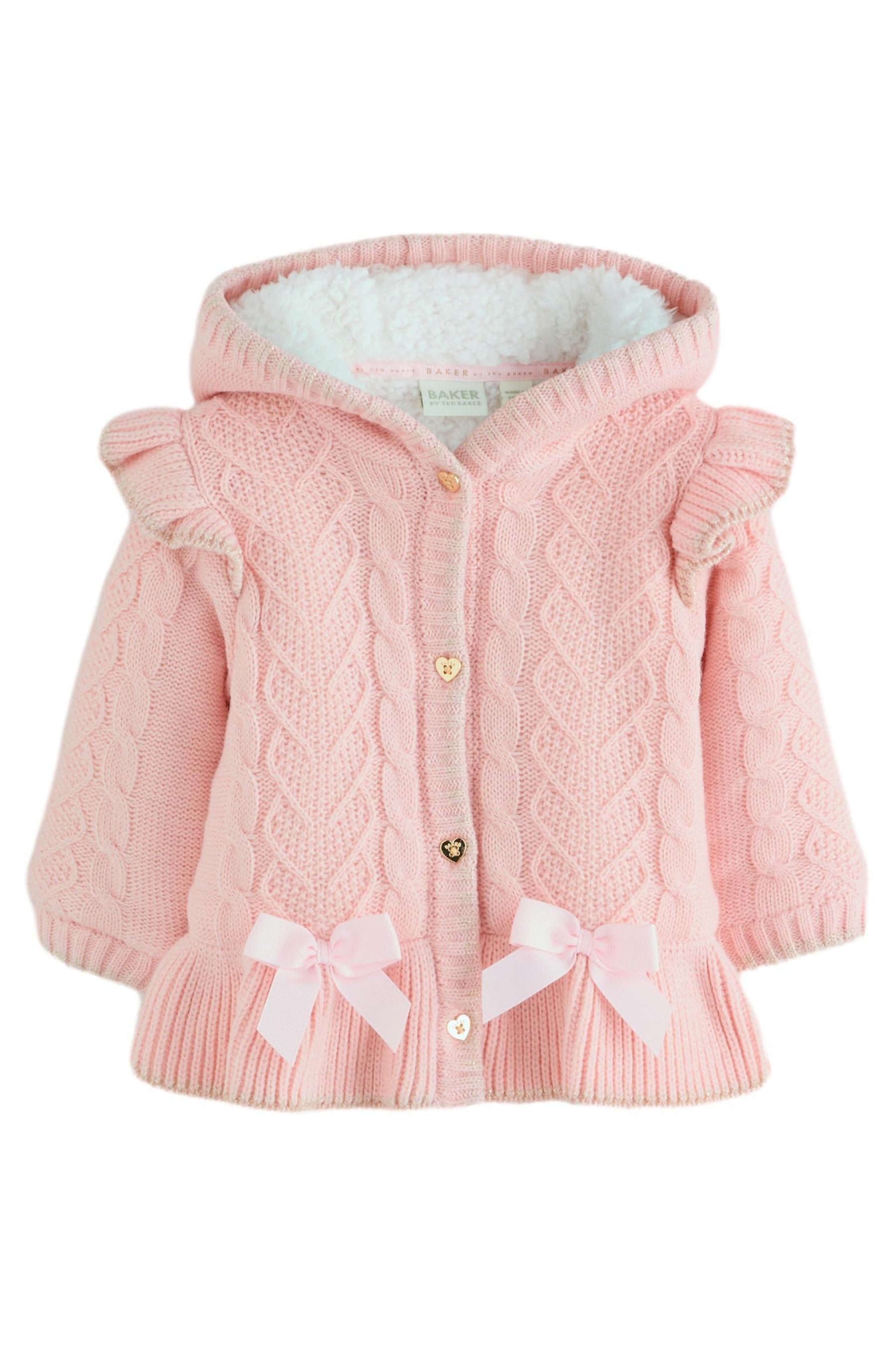 Baker by Ted Baker Kurzmantel Baker by Ted Baker Strickmantel mit Schleife (1-tlg)
