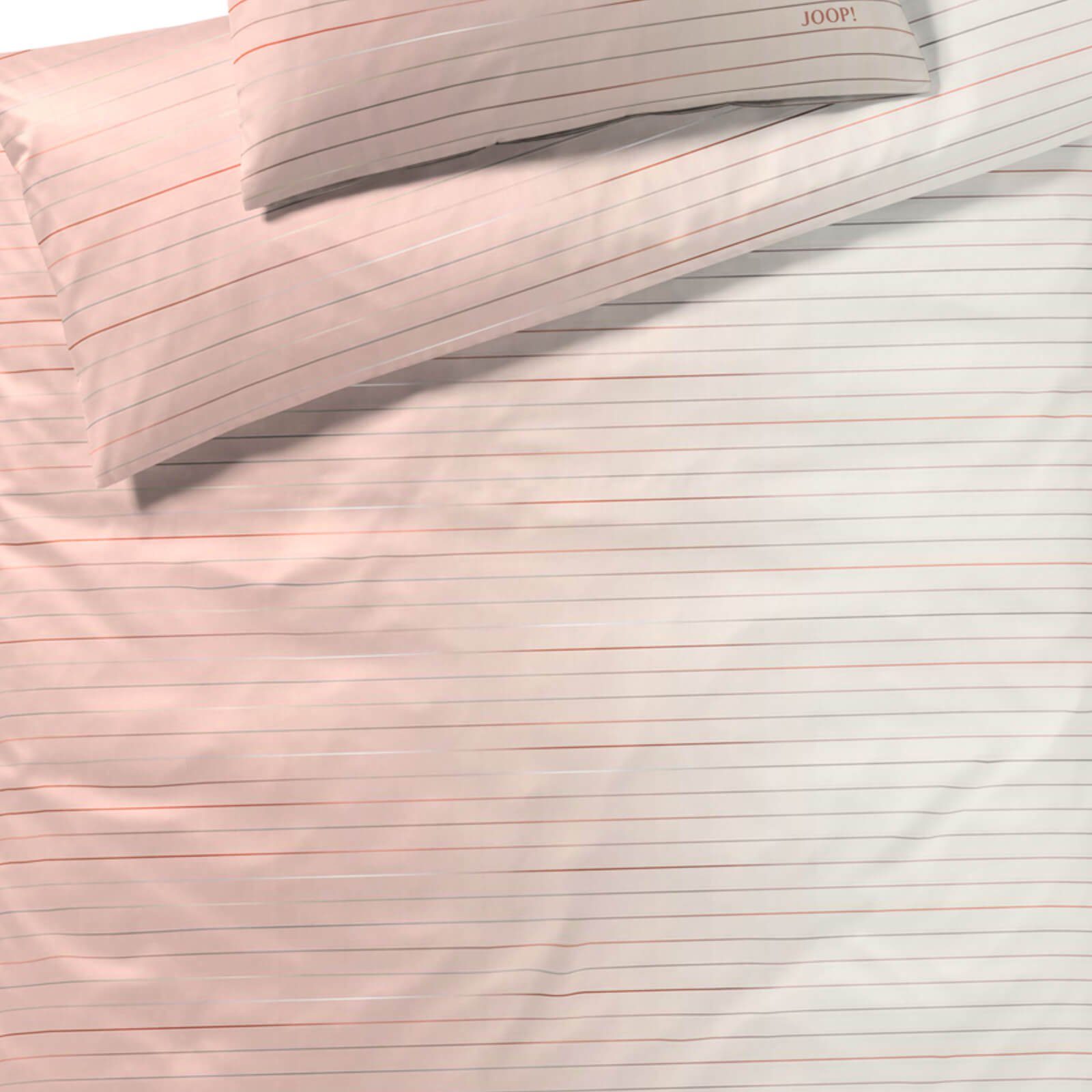 JOOP! Bettwäsche Move 4105 8 Blush, Mako-Satin, 2 teilig, Querstreifen, Farbverlauf, Gestreift