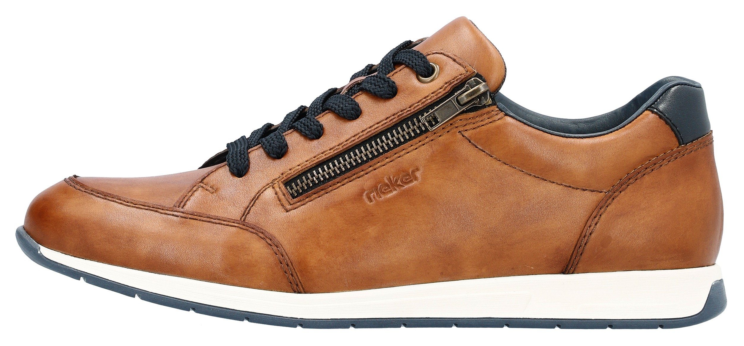 Rieker Sneaker in sportivem Look, Freizeitschuh, Halbschuh, Schnürschuh