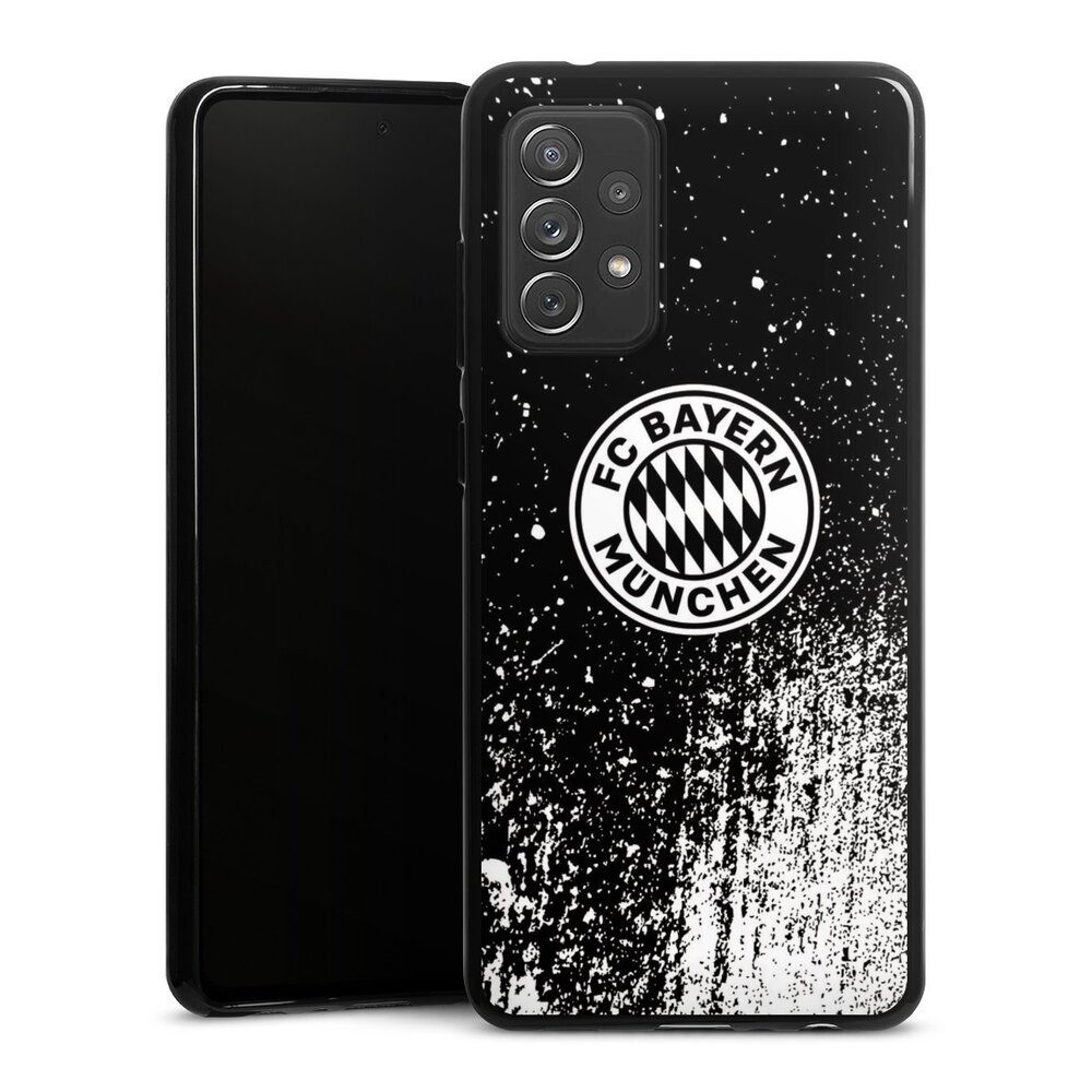 Handyhülle FC Bayern München Offizielles Lizenzprodukt FCB Splatter Schwarz - FCB