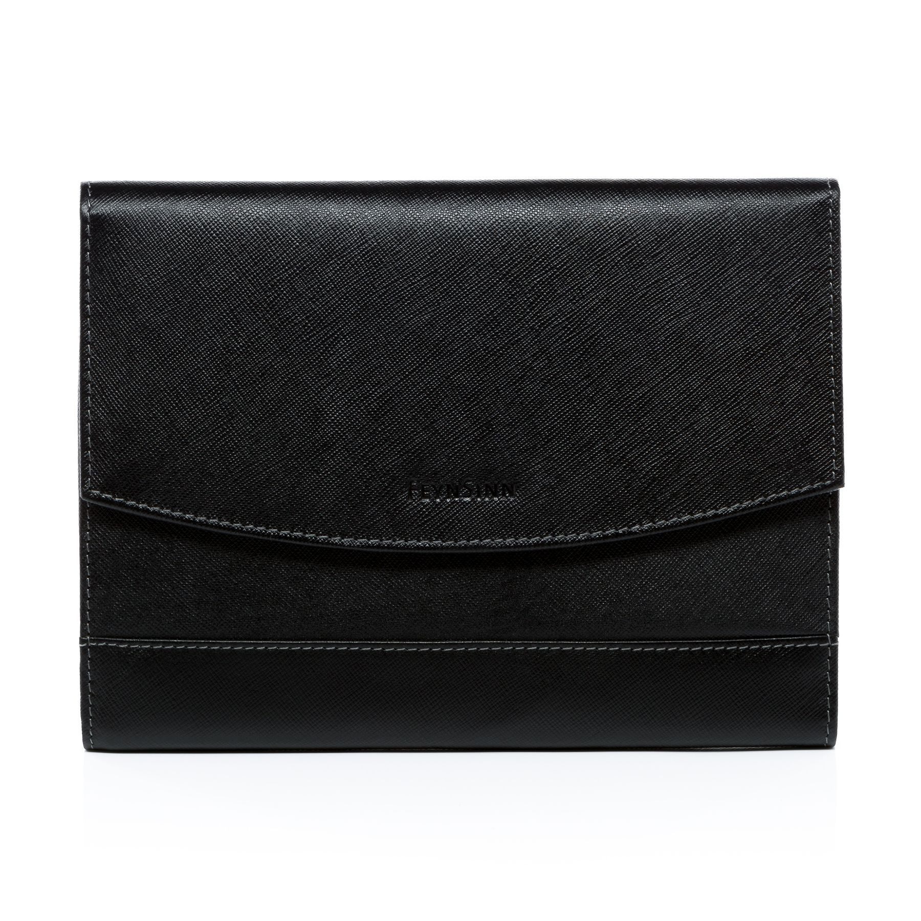 Bauchtasche echt Leder Organizer groß Ledertasche schwarz-A5 TODD