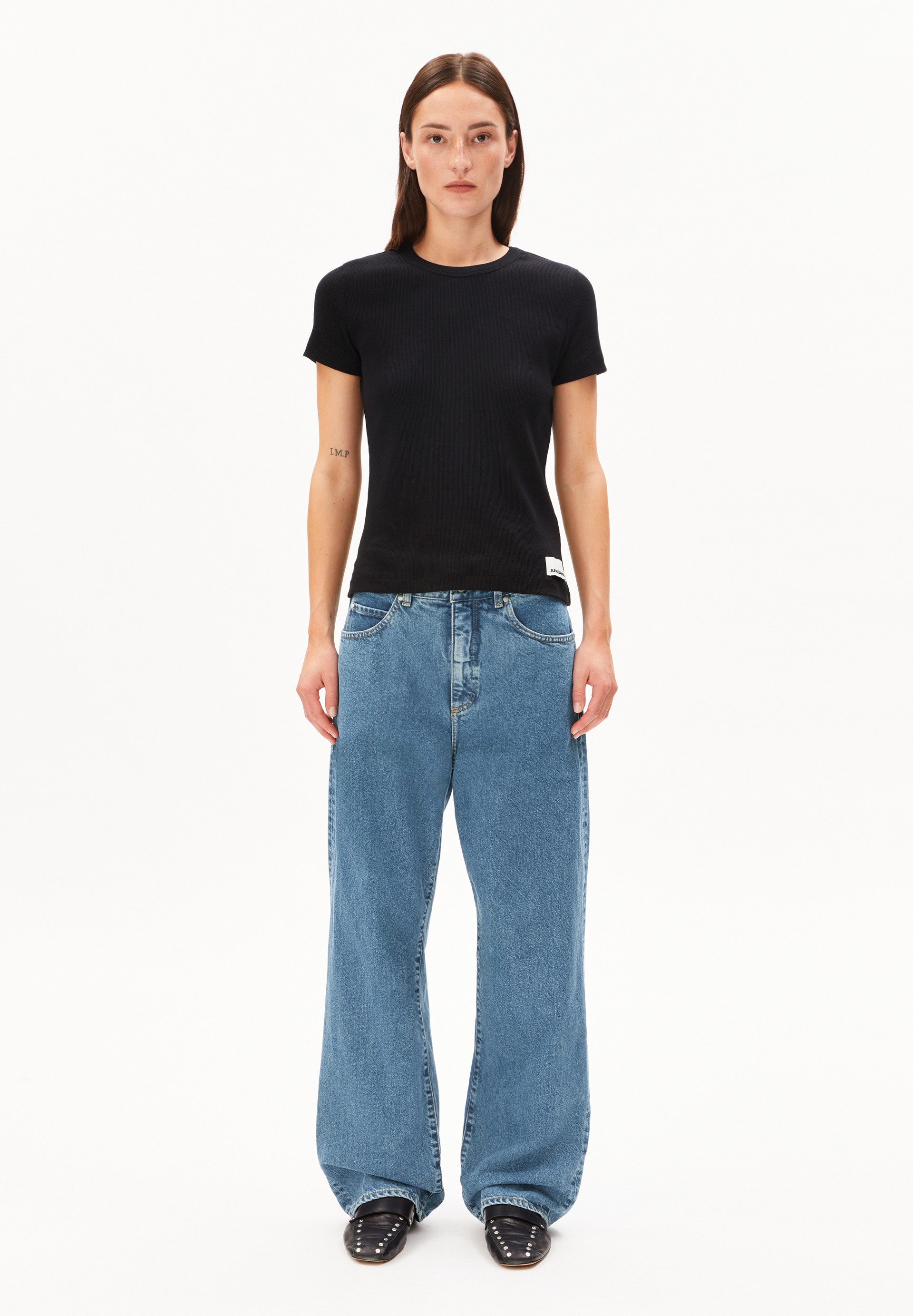 Armedangels Boyfriend-Jeans HAAYI Baggy Jeans recycelte Baumwolle (Non-Stre günstig online kaufen