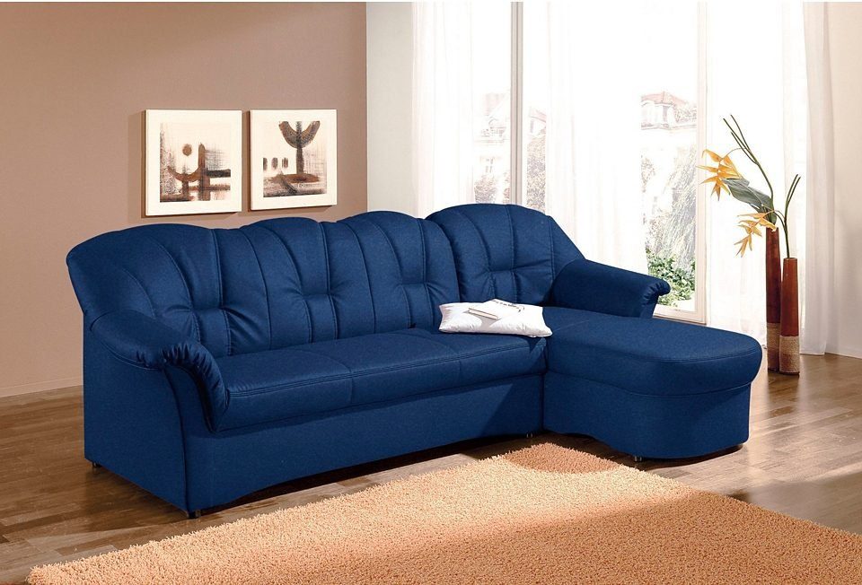 DOMO collection Ecksofa Papenburg, zeitlose Rückensteppung, günstig online kaufen