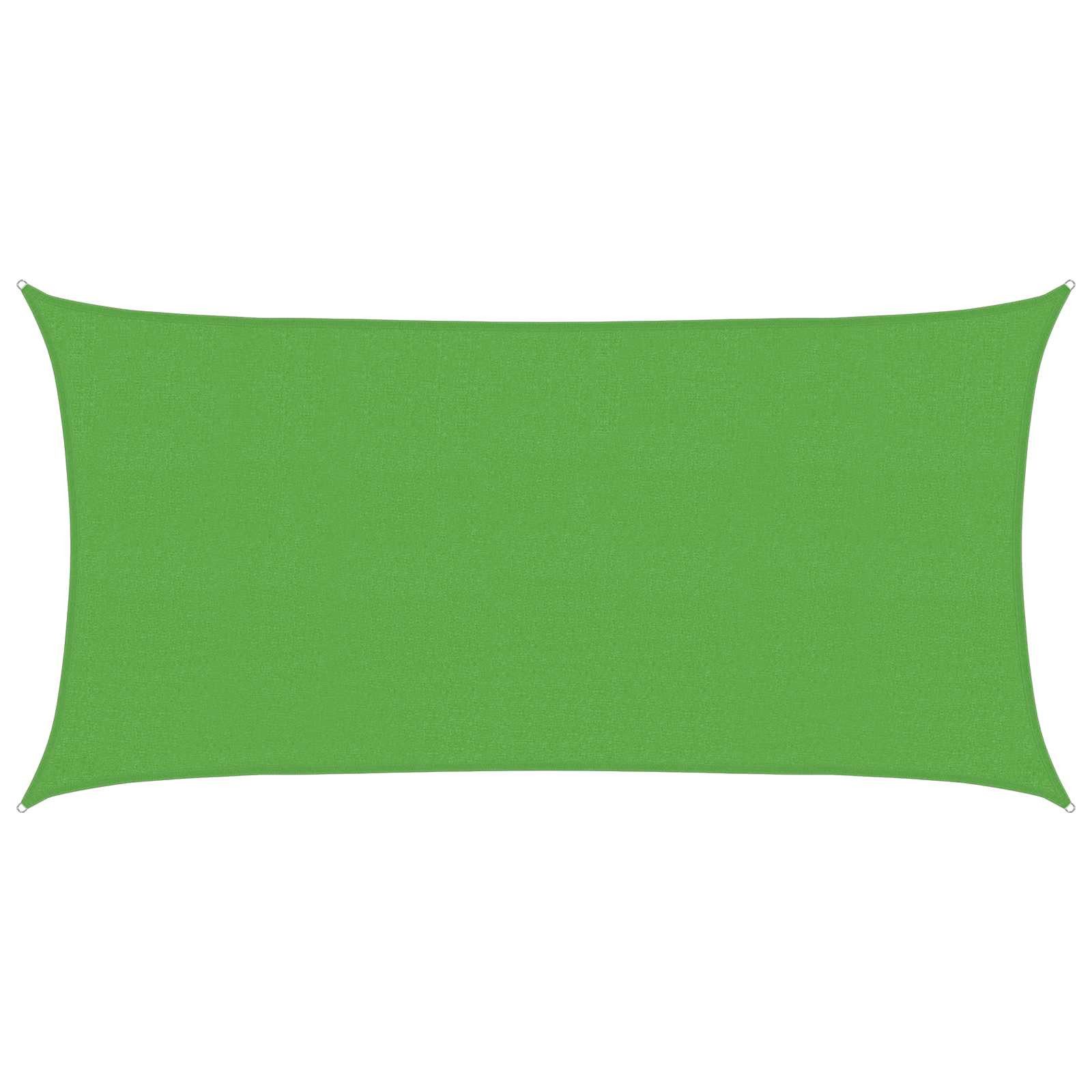 vidaXL Seitenmarkise 2 x 6 m Sonnensegel Hellgrün 2x6 m HDPE