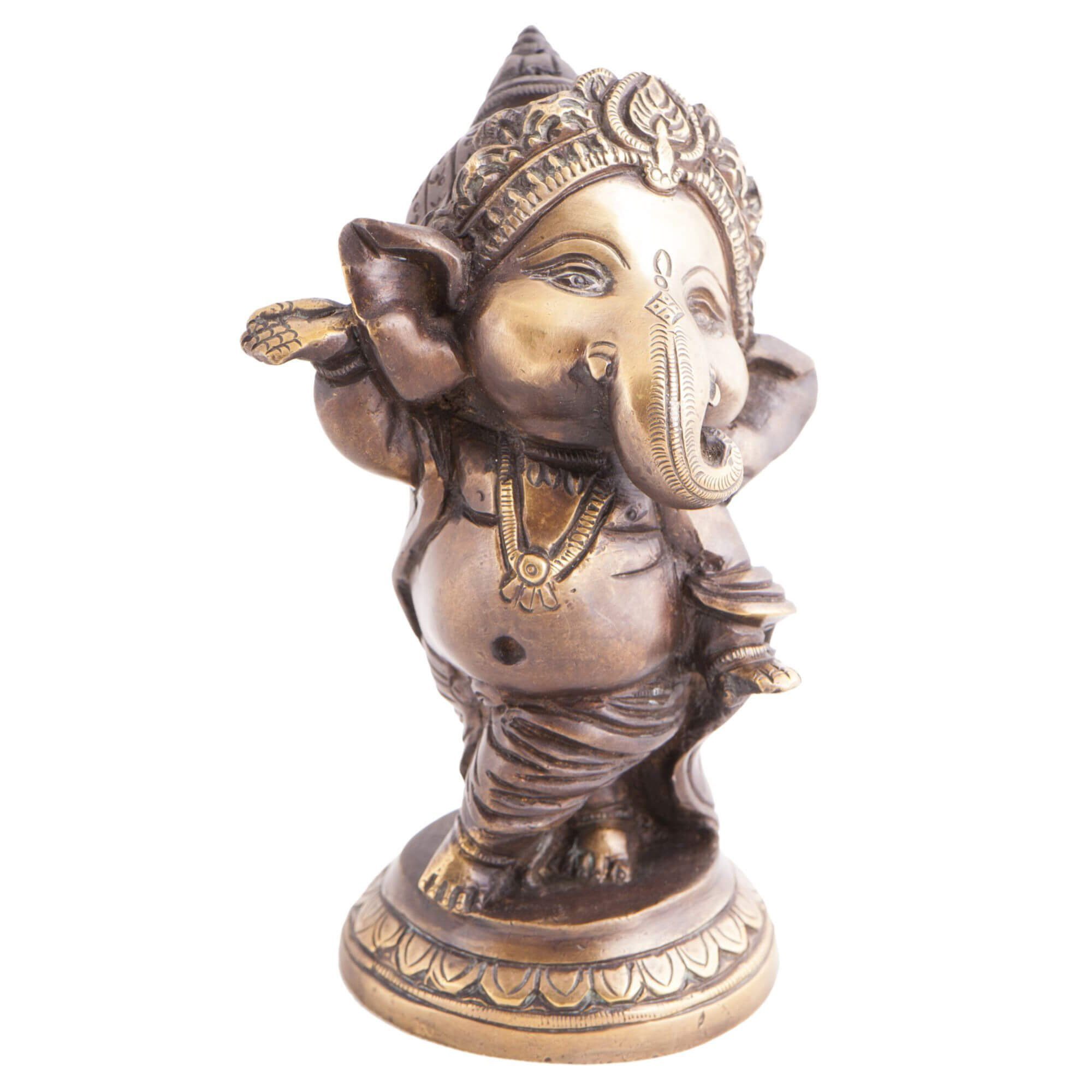 Berk Dekofigur Baby Ganesha Figur aus Messing, 12,5 cm (Standard, 1 St)