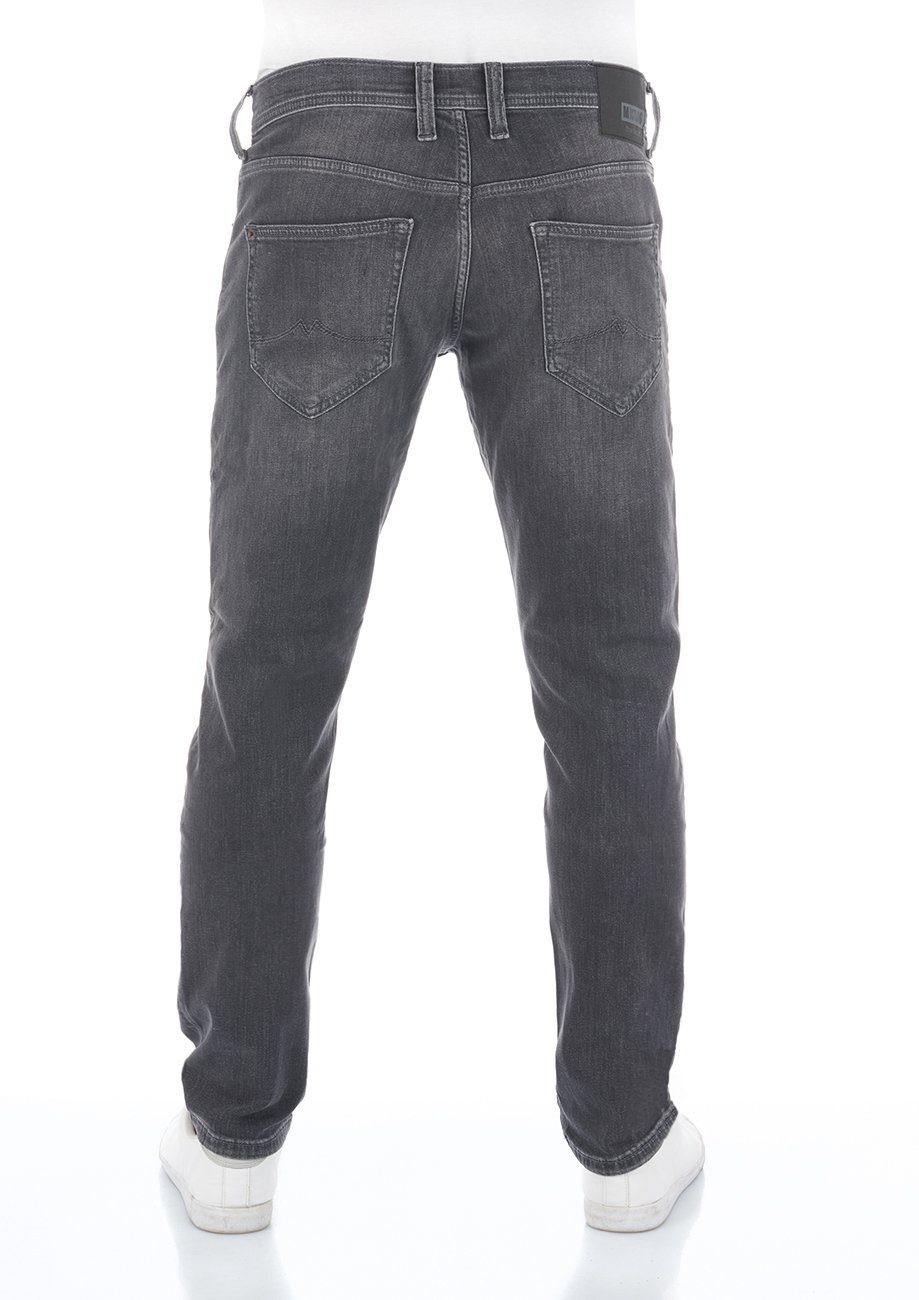 Tapered-fit-Jeans Black (1009376-783) Oregon Denim MUSTANG Herren Jeanshose Denim Tapered Used Hose mit Stretch Fit