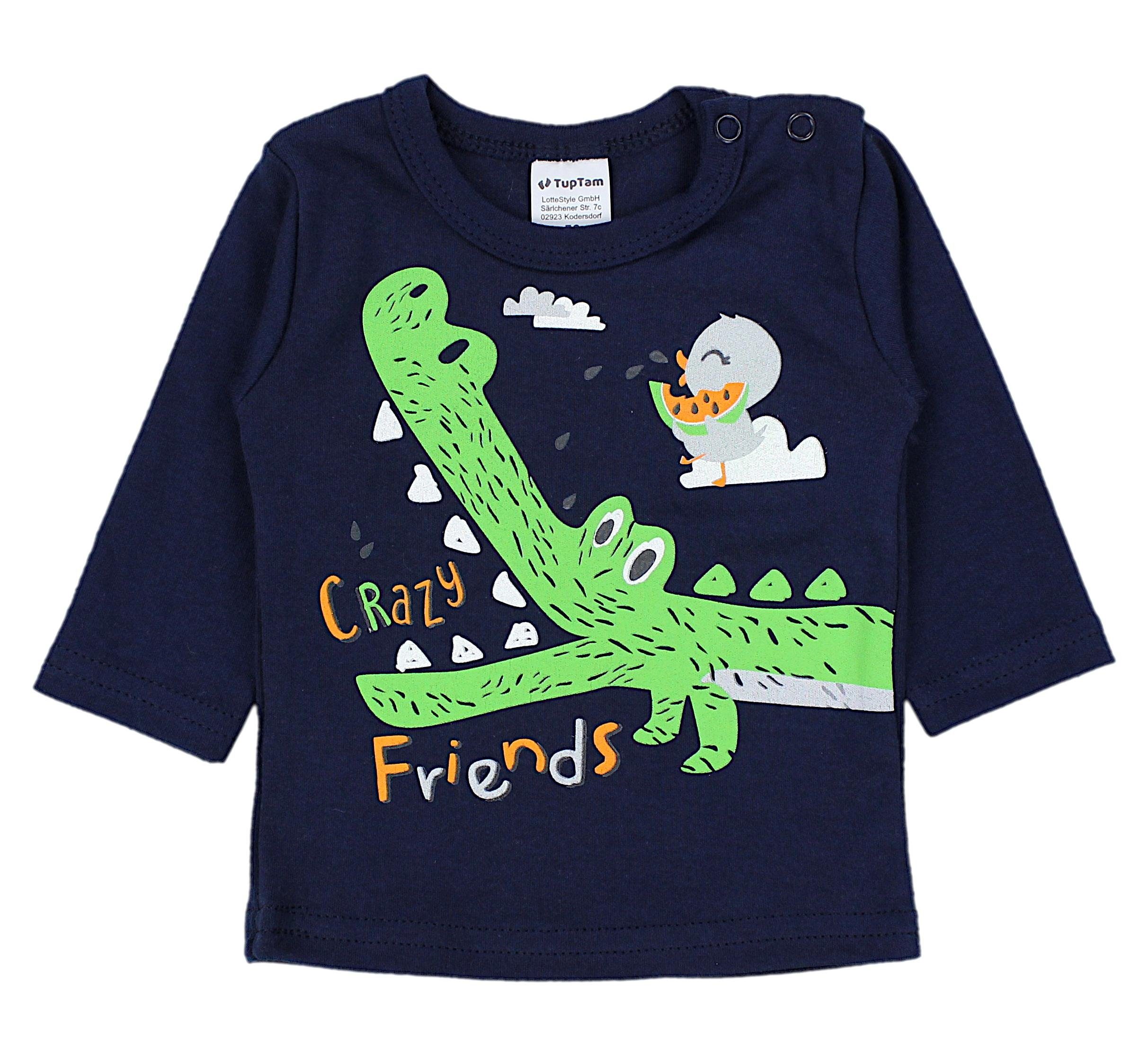 TupTam Langarmshirt TupTam Baby Jungen Langarmshirt Gestreift 5er Set