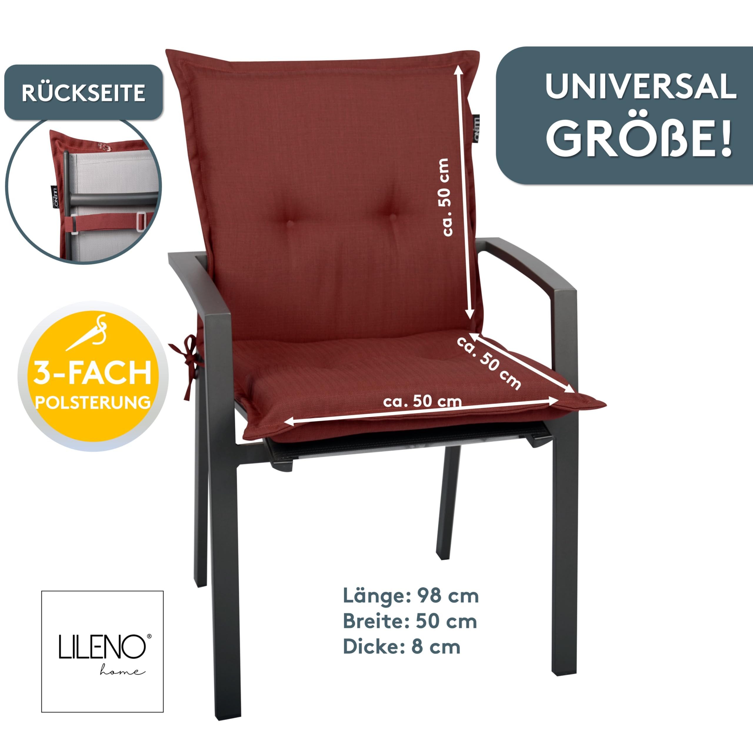 LILENO HOME Polsterauflage Gartenstuhl Niedriglehner Auflage, günstig online kaufen