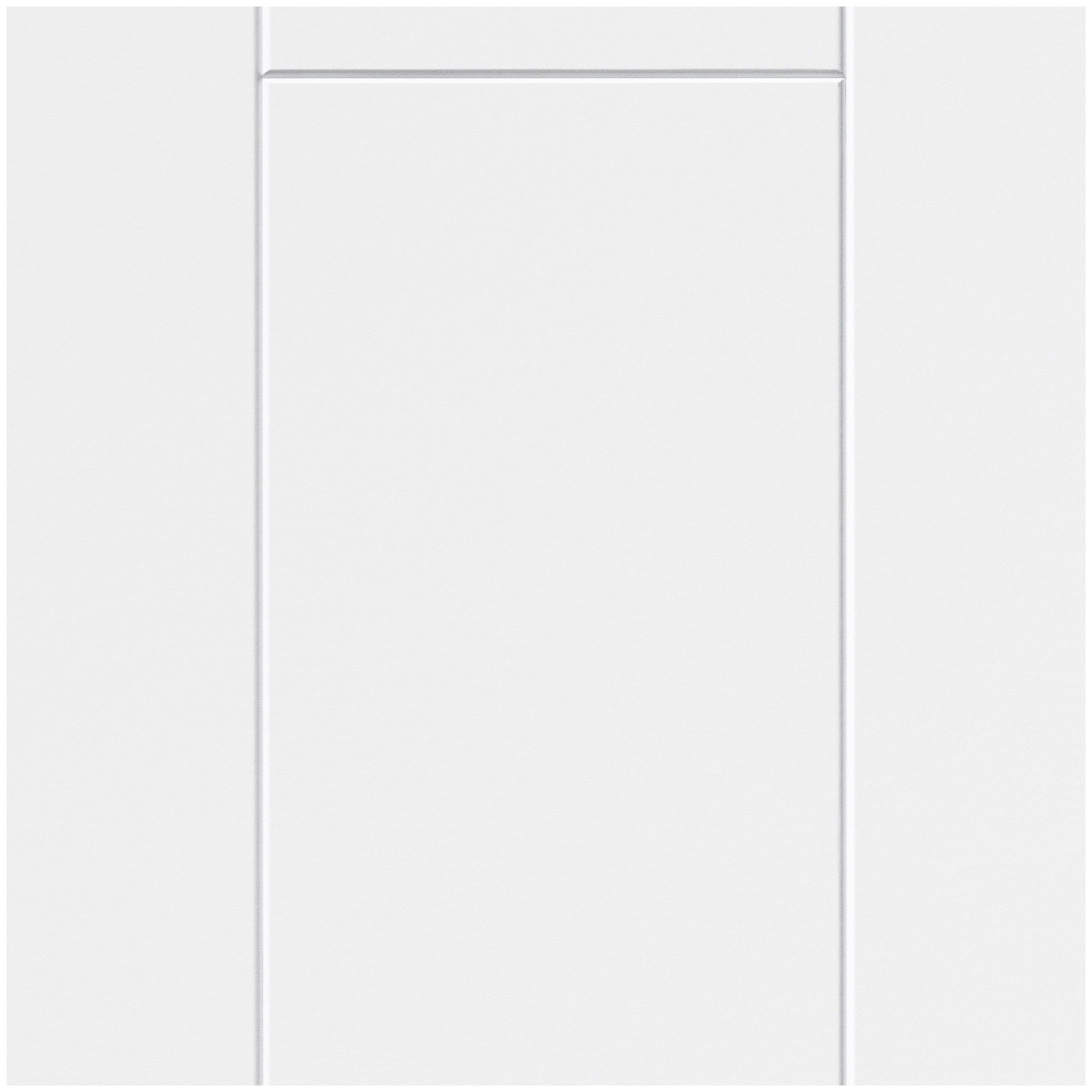 PARADOR Dekorpaneele Novara Seidenmatt weiß, BxL: 20,00x257,00 cm, 0,51 qm, (Garantie privat 15 Jahre, 6-tlg., Lichtecht) 0 cm-Fuge mit exklusiver Optik