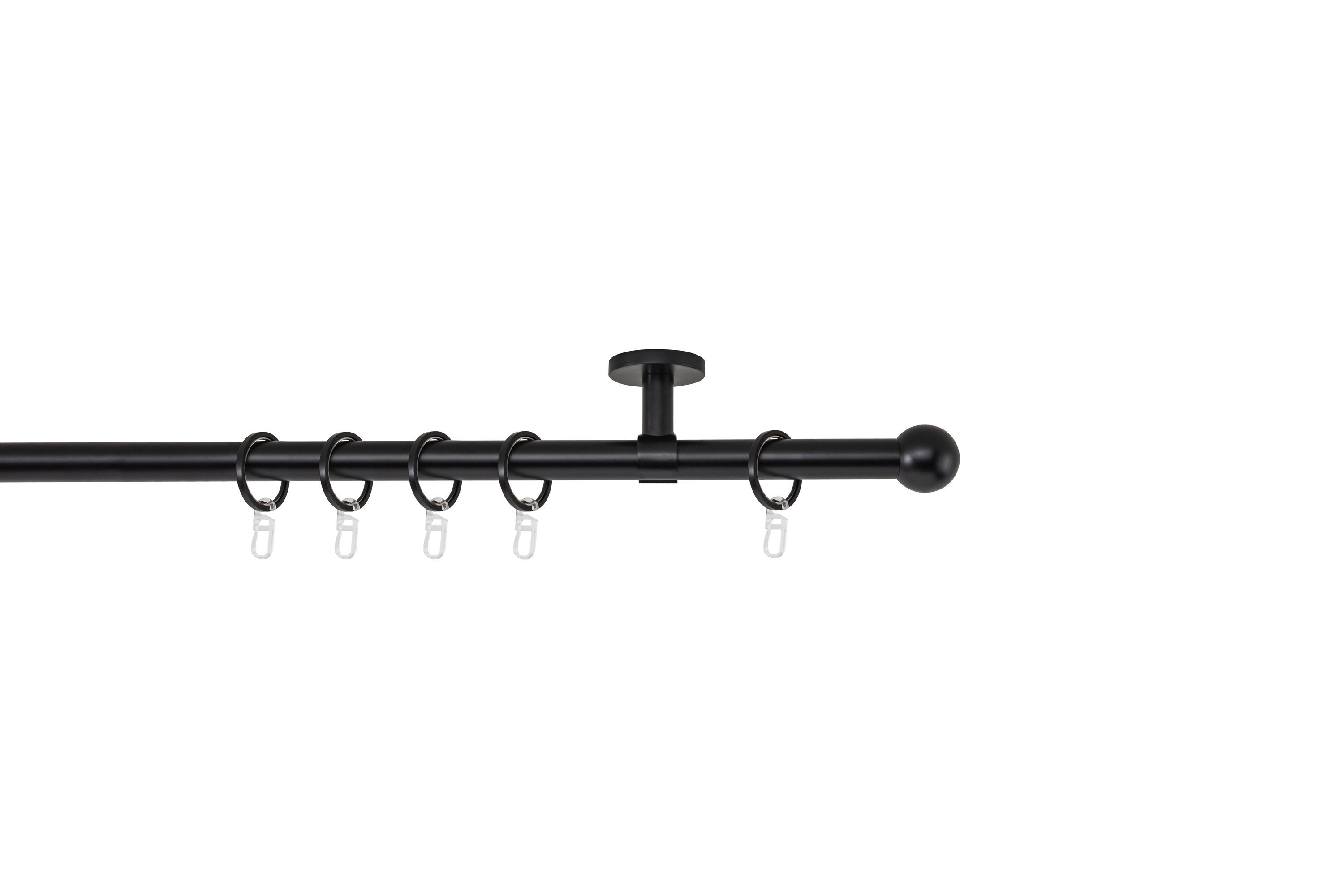 ondeco Gardinenstange Rundrohr Deckenabstand 4cm Ball, günstig online kaufen