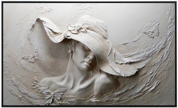 Papermoon Infrarotheizung Skulptur, Frau als Bildheizung, HZ(2211), TÜV-Rheinland/GS zertifiziert, angenehme Strahlungswärme