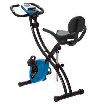 SportTronic Heimtrainer 8 Widerstandsstufen (Set, Spar-Set, mit LCD Display), Bike Trimmrad Standfahrrad Sport Fahrrad für Zuhause / klapp Rad