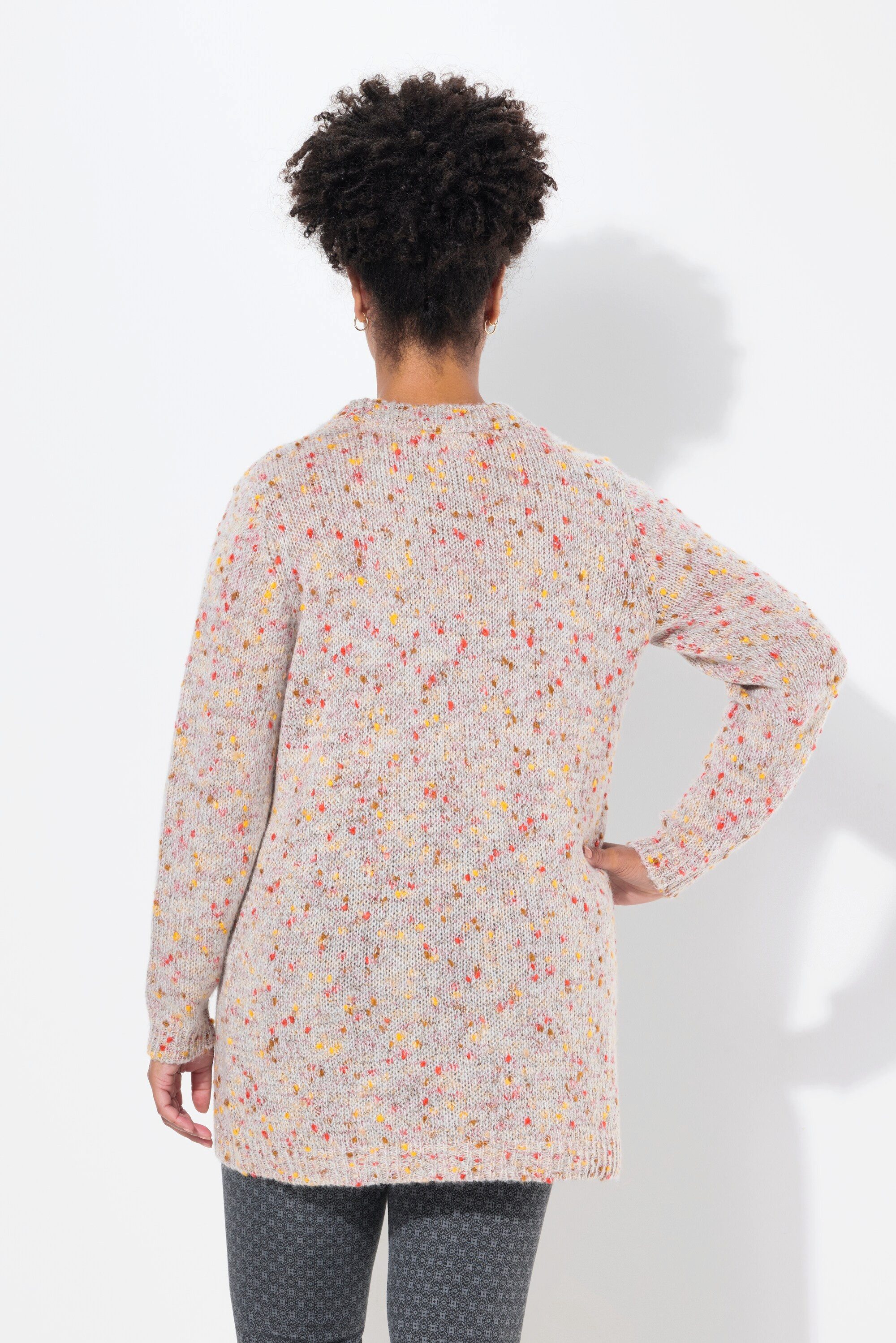 Janet & Joyce Strickpullover Pullover Classic Fit Noppengarn Zopfmuster