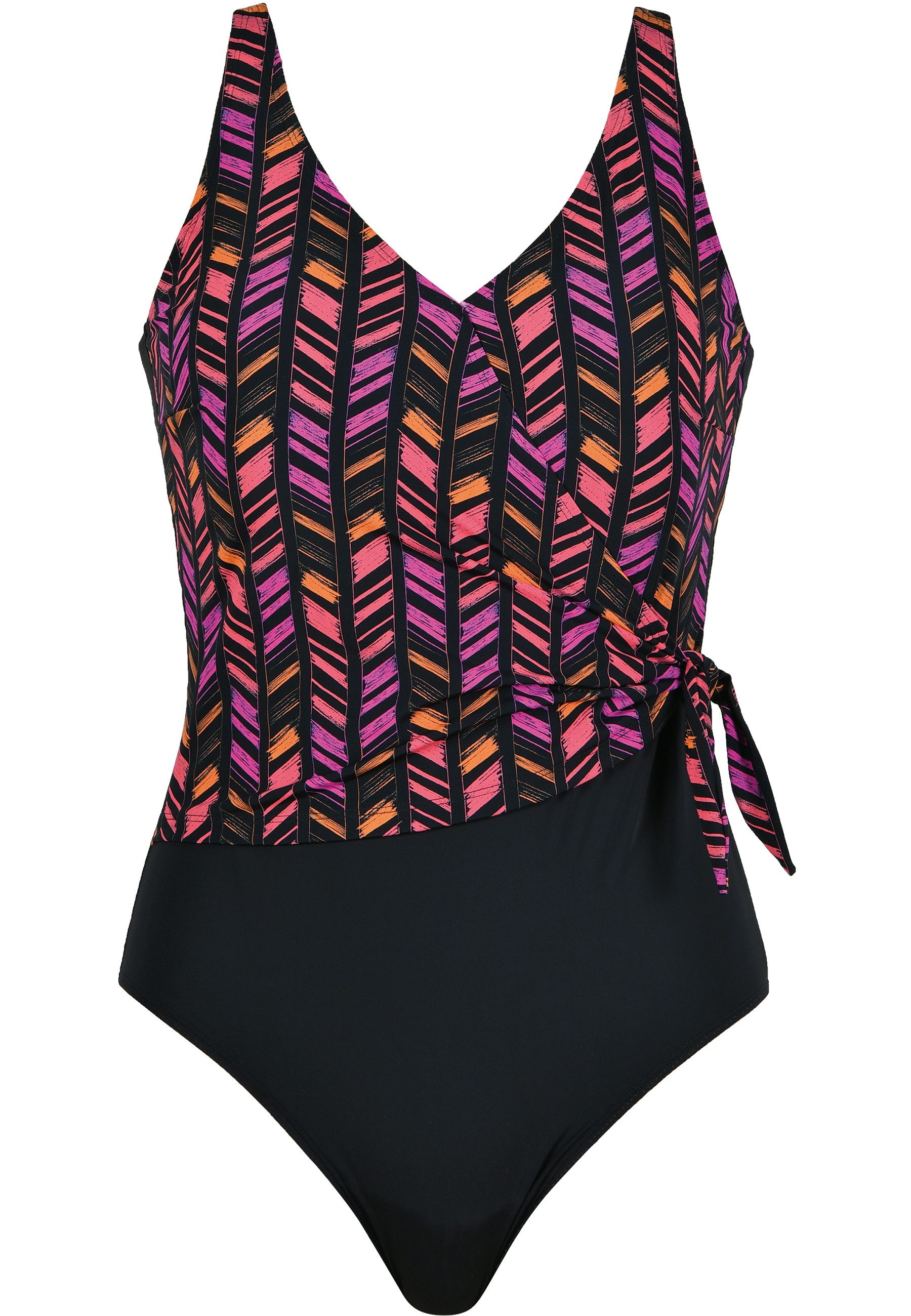 Naturana Badeanzug Marado V-Ausschnitt, gemustert, bequem, modisch