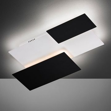 etc-shop LED Wandleuchte, Leuchtmittel inklusive, Warmweiß, Wandlampe Wandleuchten Wohnraumleuchte Glas satiniert schwarz weiß