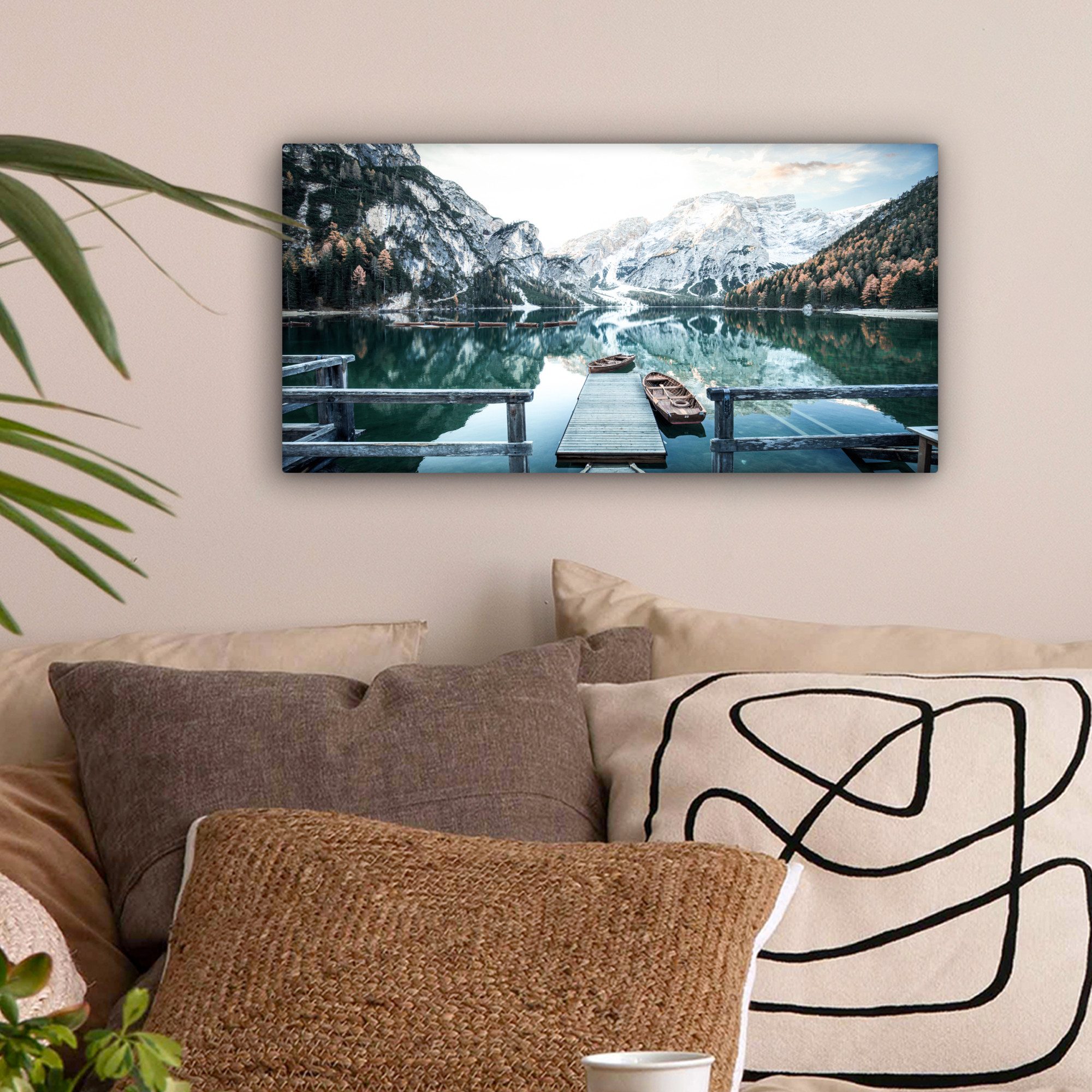 OneMillionCanvasses® Leinwandbild Panorama Natur - Berge günstig online kaufen