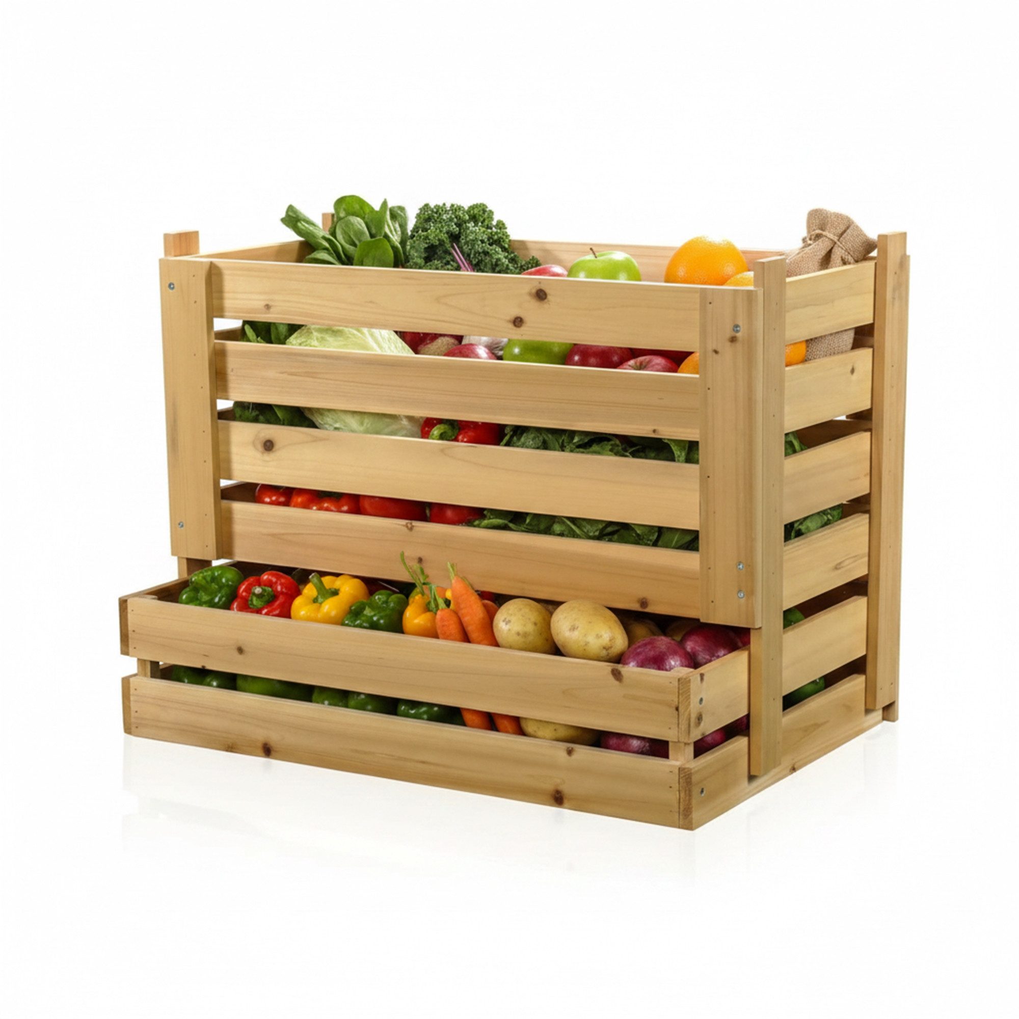 Mucola Holzkiste Universalkiste Apfelkiste Weinkiste Obstkiste (Stück, 1 St., 1-tlg), aus Holz
