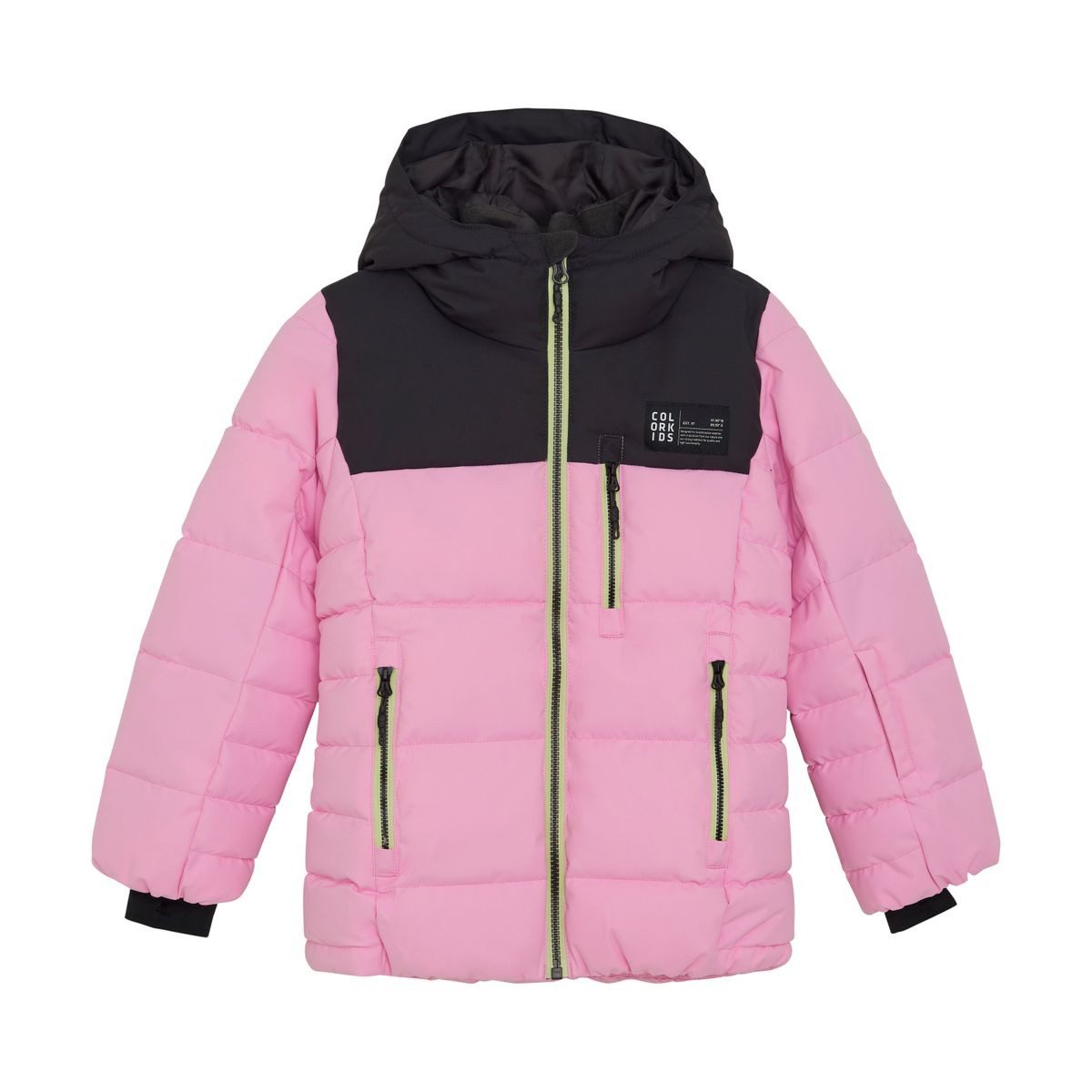 COLOR KIDS Skijacke Jr. Ski Puffer Jacket Quilt 742344 Gesteppte Skijacke für Mädchen, atmungsaktiv, wind- und wasserdicht