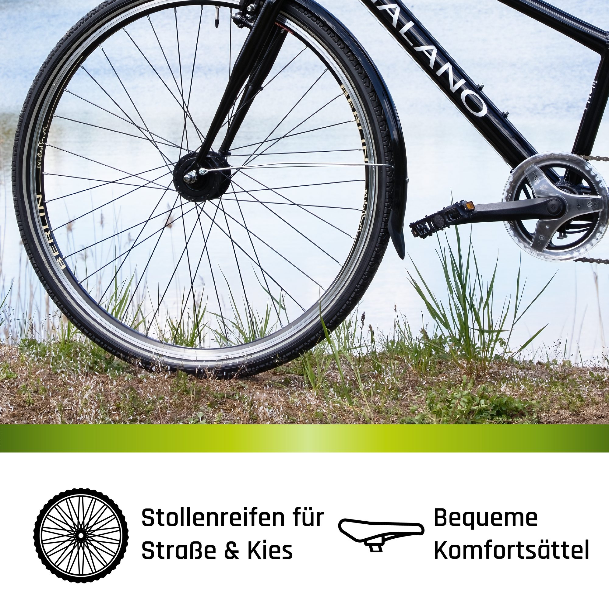 Galano Tandem Oakland, 21 Gang, Kettenschaltung, 26 Zoll Tandem Fahrrad ab 145cm Mountainbike Bike 21 Gang MTB Hardtail