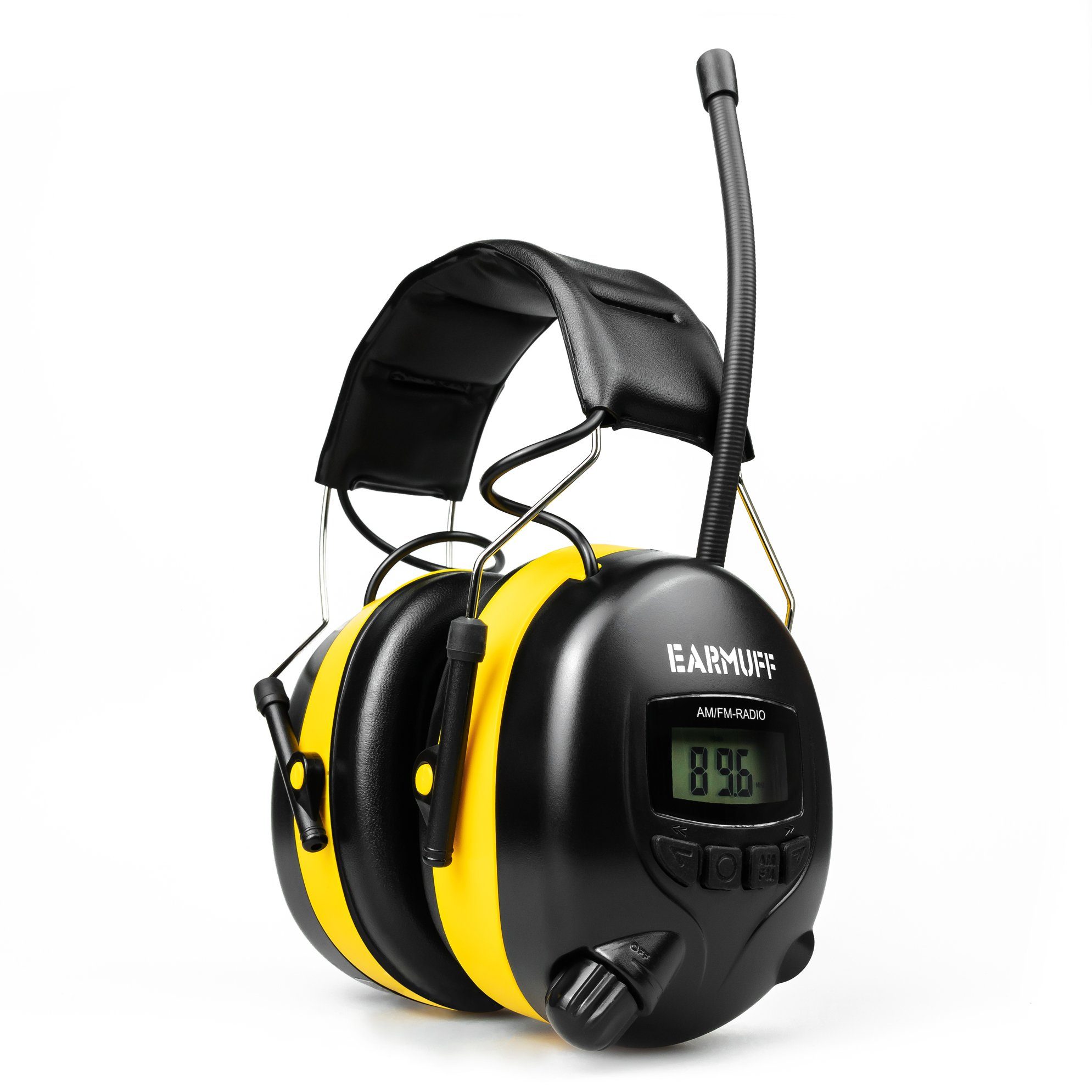 EARMUFF Kapselgehörschutz EARMUFF 31dB AM/FM/AUX - Yellow