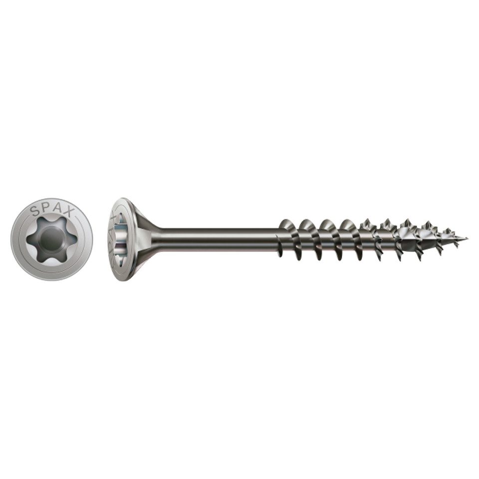 SPAX Schrauben-Set Spax Edelstahlschraube, Teilgewinde, Senkkopf, T-STAR plus