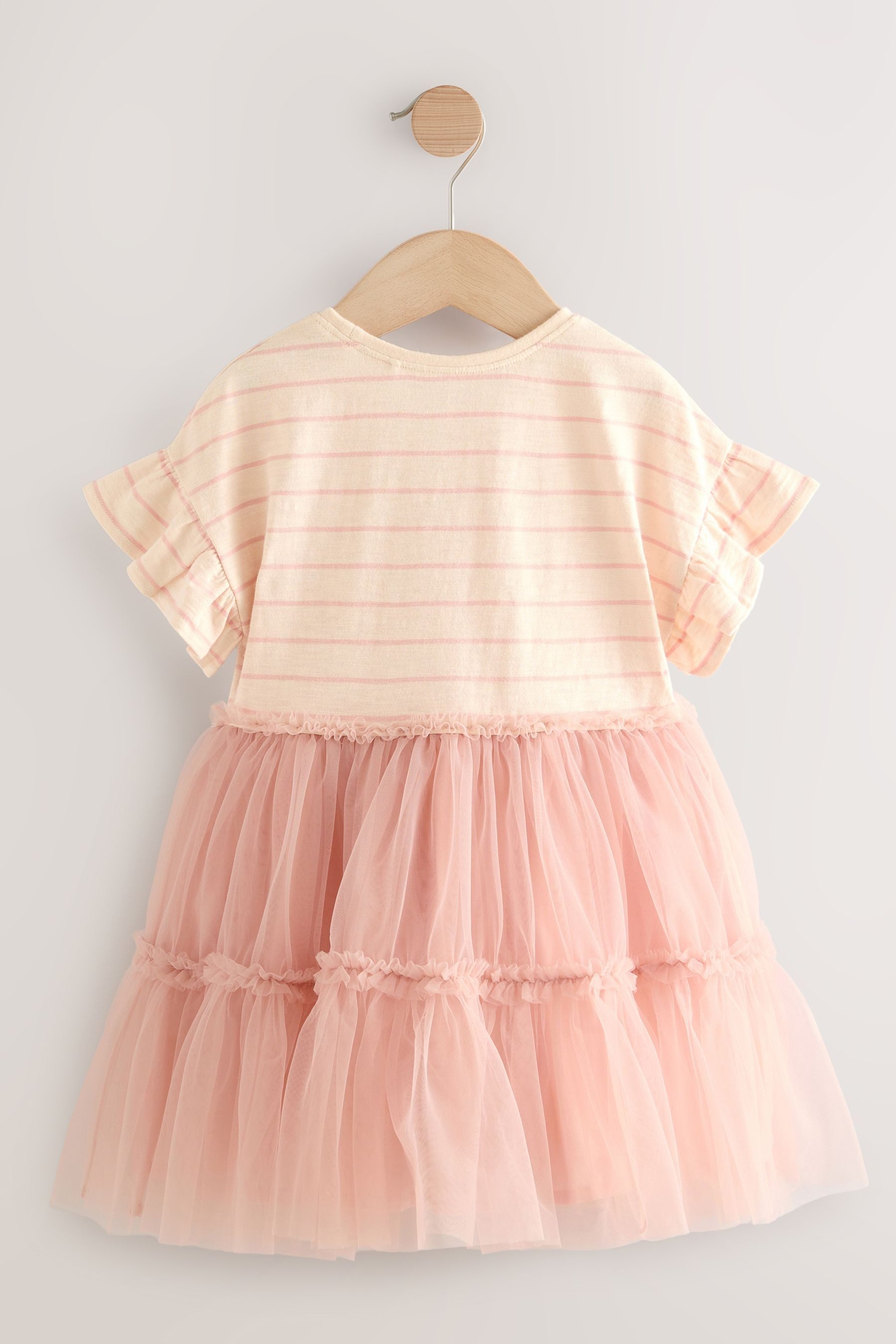 Next Partykleid Mesh-Partykleid mit kurzen Ärmeln günstig online kaufen