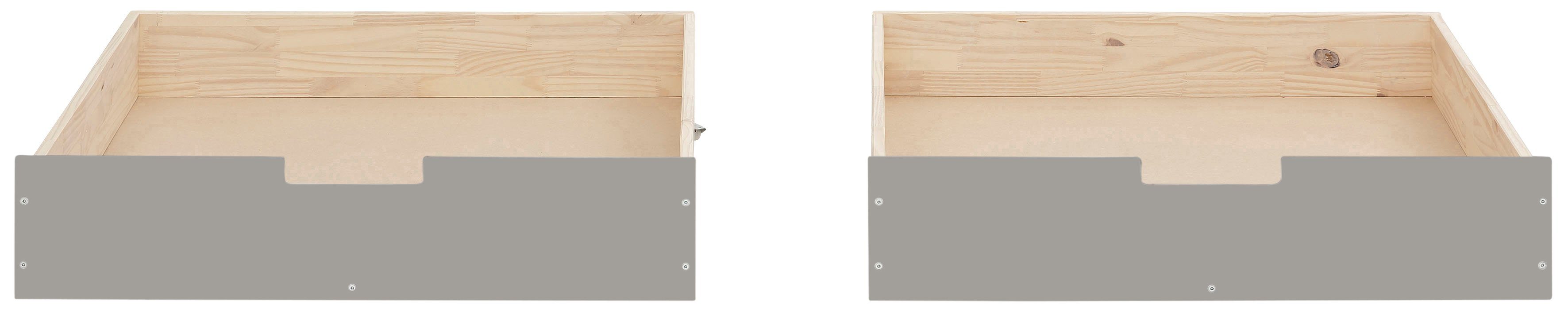 OTTO home Bettschubkasten Janne, 2er Set, Kiefernholz und MDF, Breite je Schubkasten 97 cm
