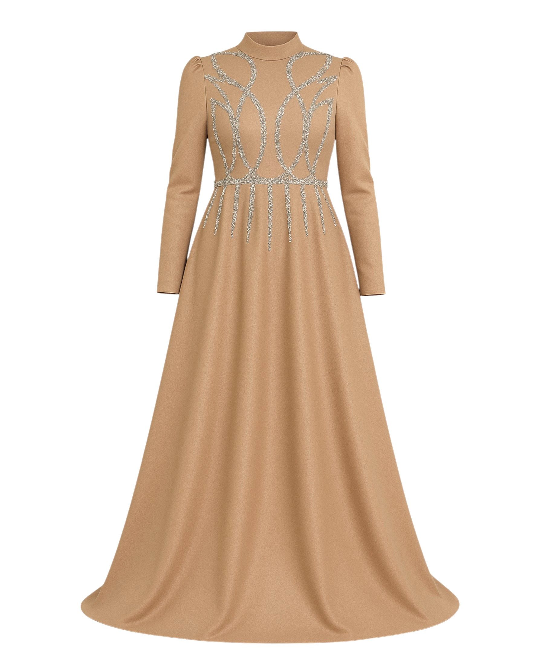 fashionshowcase Satinkleid Maxikleid in Satinoptik mit günstig online kaufen