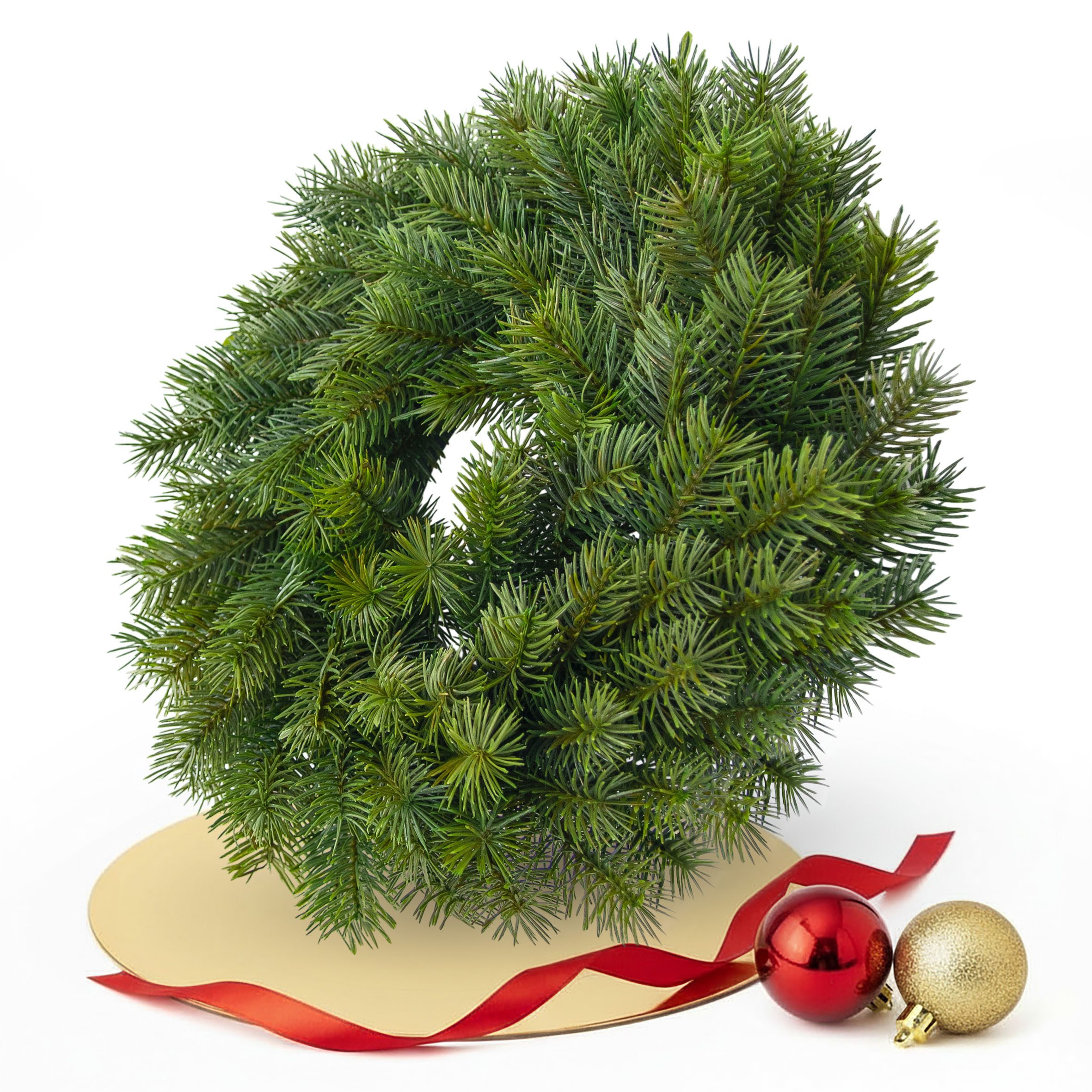 Spetebo Dekokranz Künstlicher Edel Tannenkranz grün, aus Spritzguss