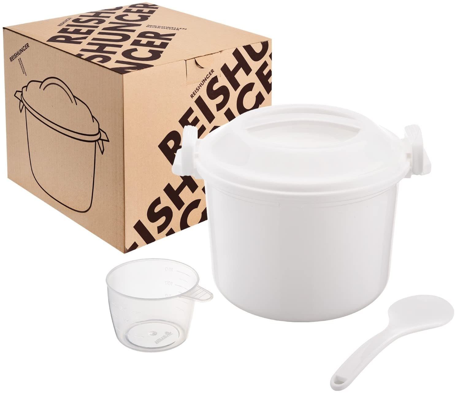 Reishunger Reiskocher Mikrowellenreiskocher, (1,2 l) - Ideal auch für Quinoa, Couscous & Kartoffeln