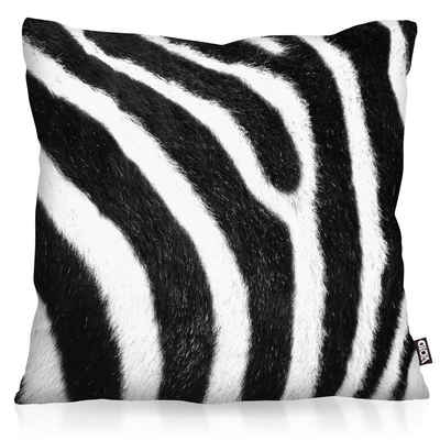 Kissenbezug, VOID, Sofa-Kissen Zebrafellmuster Print Outdoor Indoor Zebra zebramuster