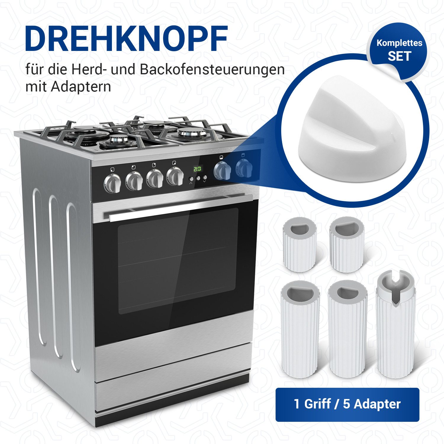 Zanussi Einstellknopf Für Herd/Backofen – Weißer Kunststoff, Originalersatzteil