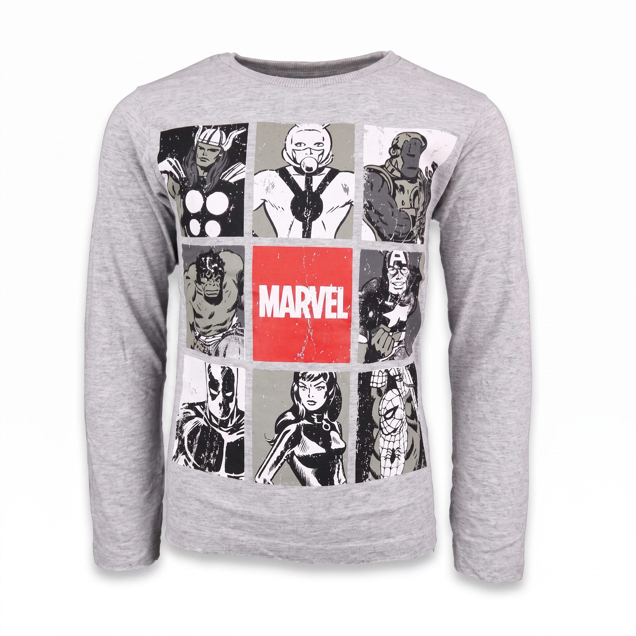 MARVEL Langarmshirt Marvel Avengers Jugend Jungen langarm Shirt Gr. 134 bis 164