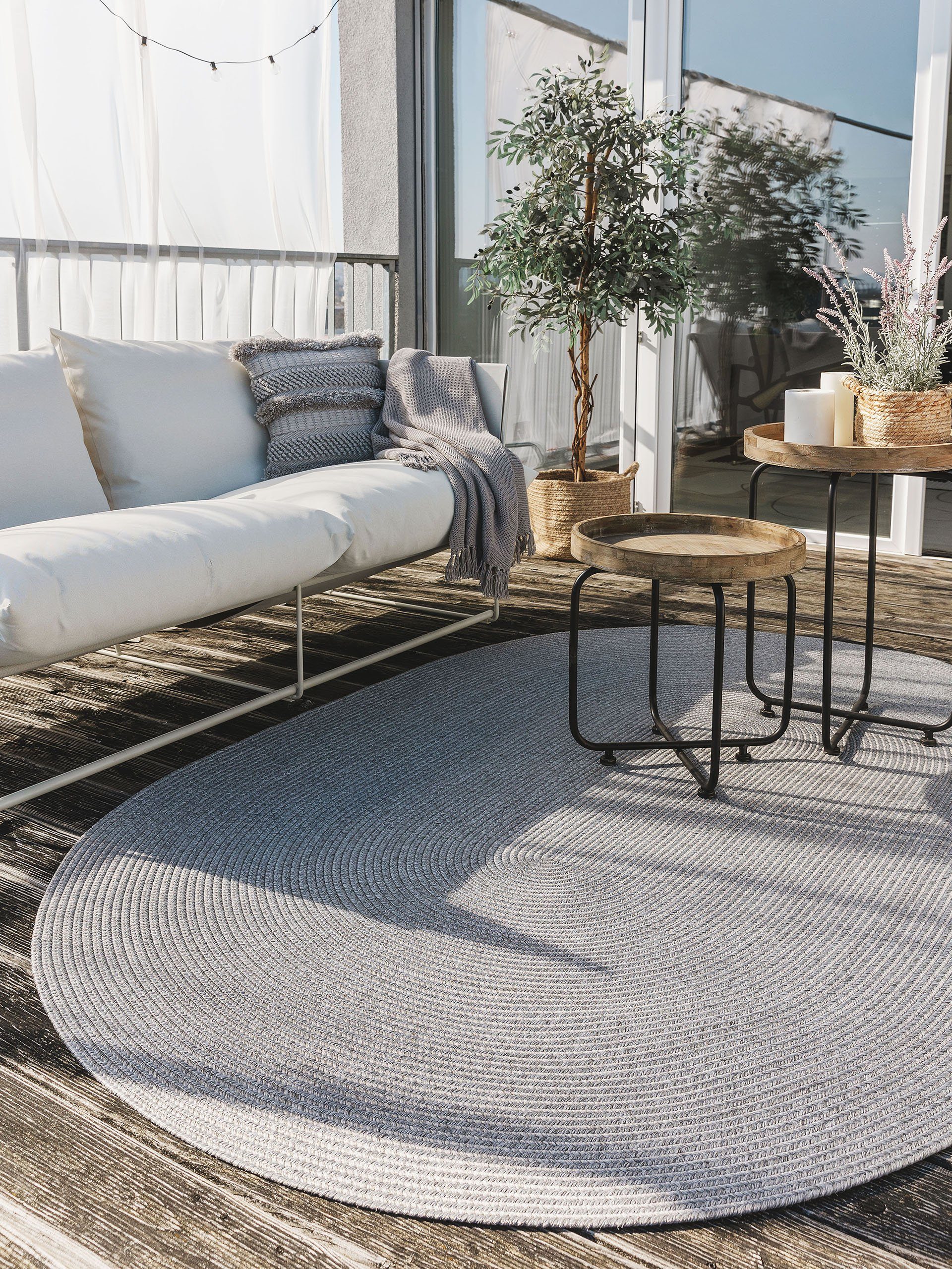 benuta Outdoorteppich Nandi, oval, Höhe: 5 günstig online kaufen
