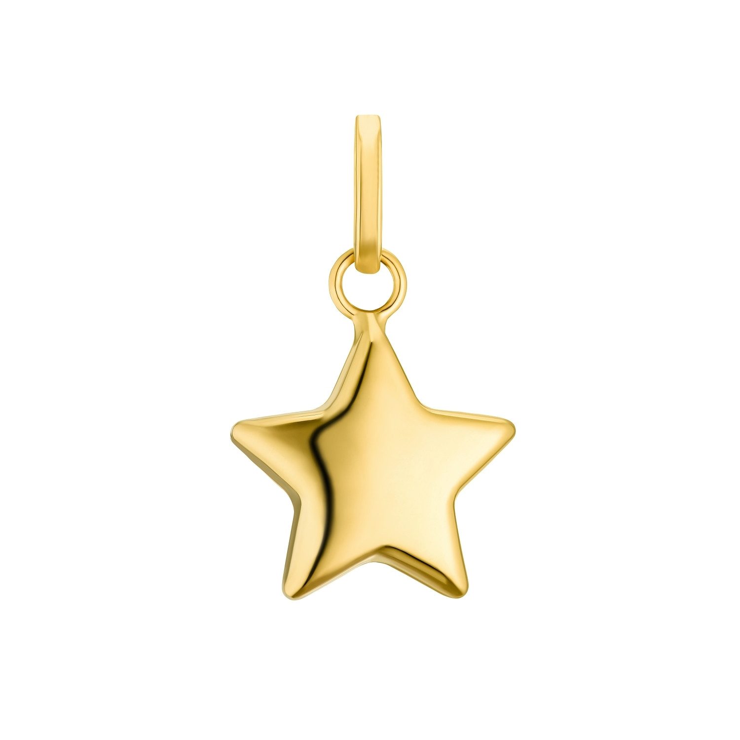 Amor Kettenanhänger Amor Motivanhänger für Damen, Gold 750, Stern (Motivanhänger, 1-tlg)